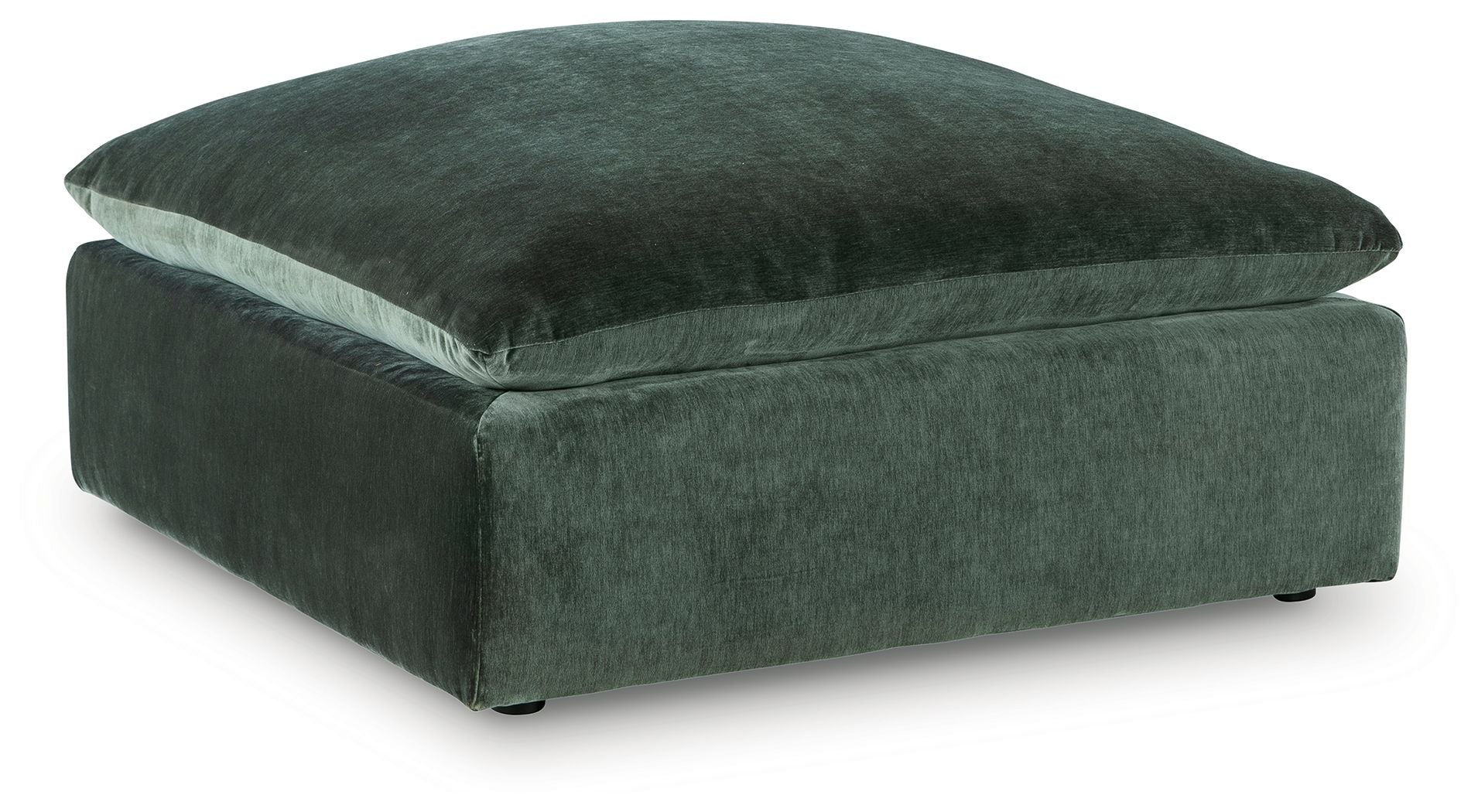 Carriage View – Oversized Accent Ottoman – Jade