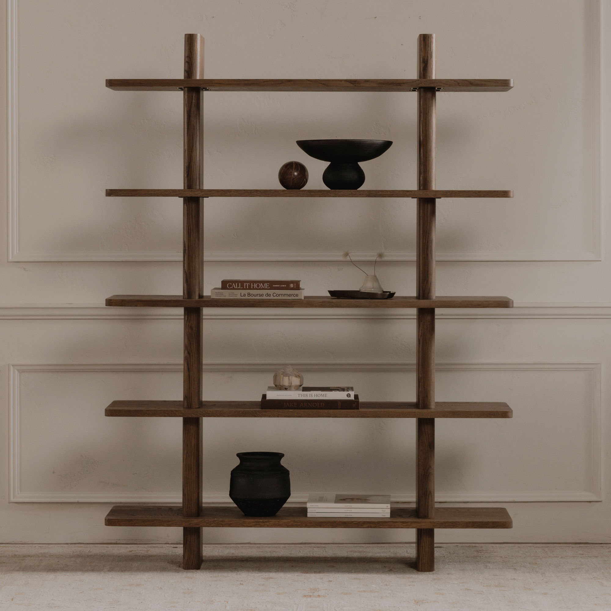 Casey - Large Standard Bookcase - Dark Brown - Image 2