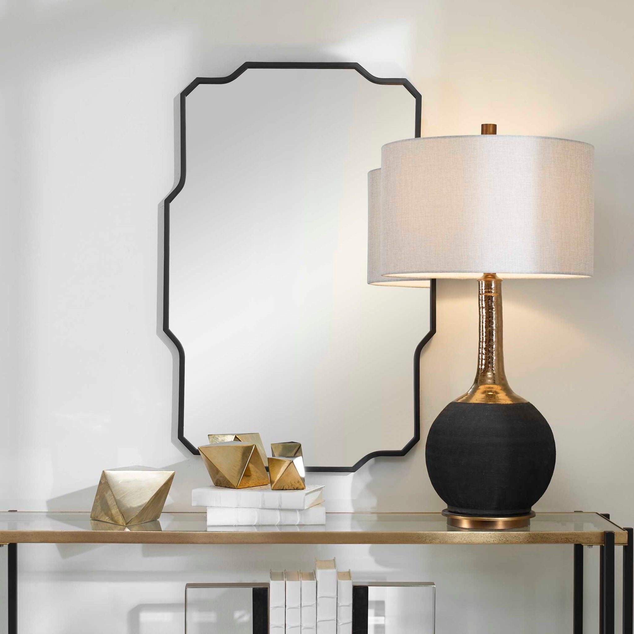 Casmus - Iron Wall Mirror - Black - Image 3