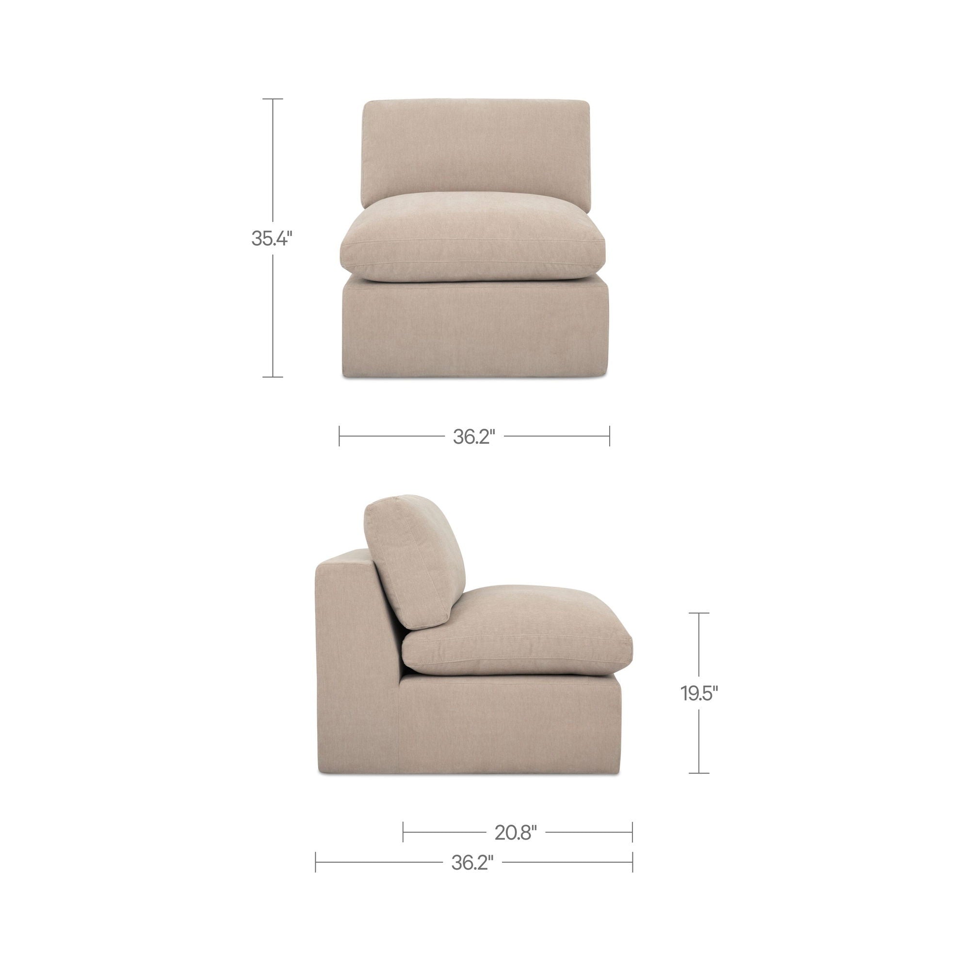 Cates - Slipper Chair - Pebble - Image 2