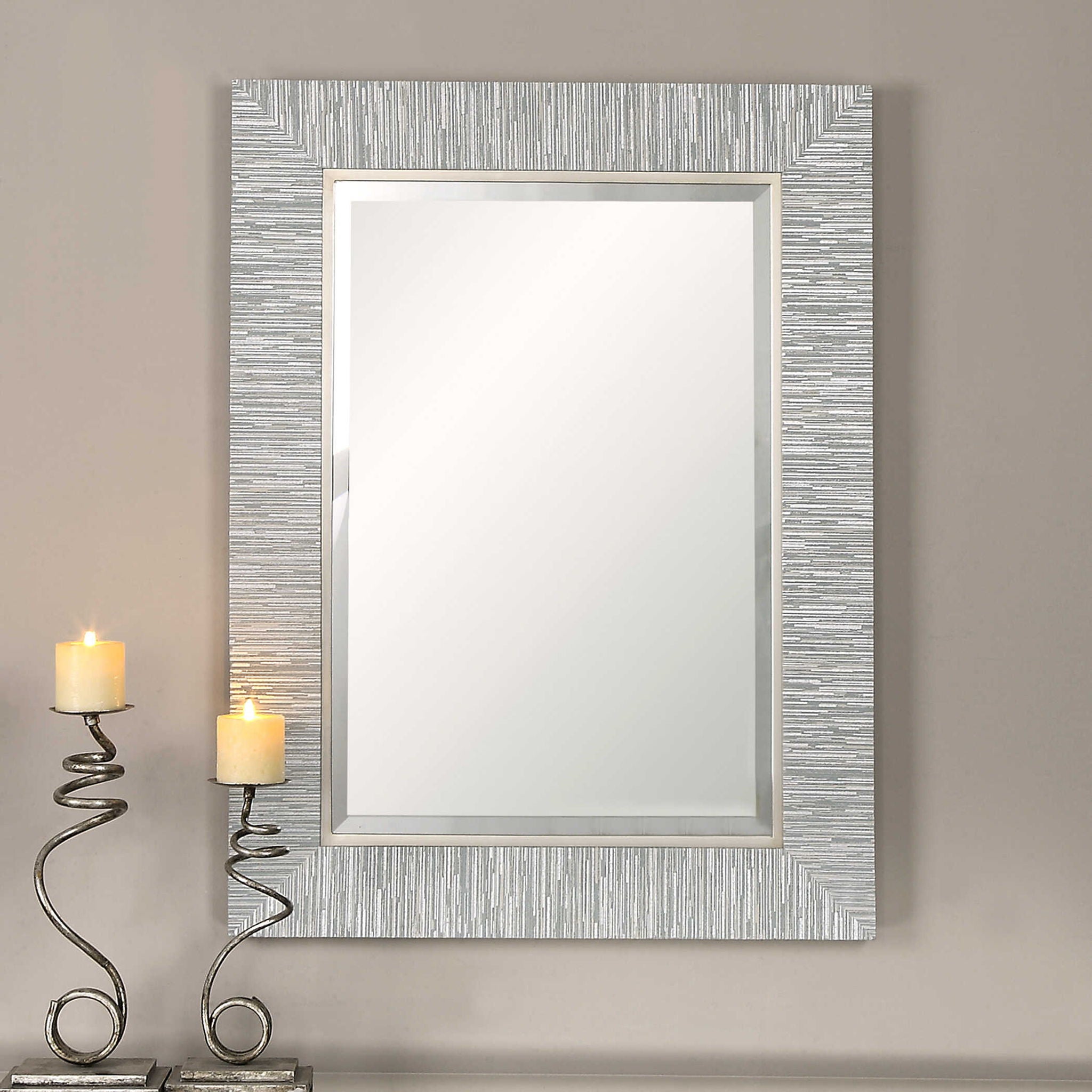 Belaya - Wood Mirror - Gray - Image 3