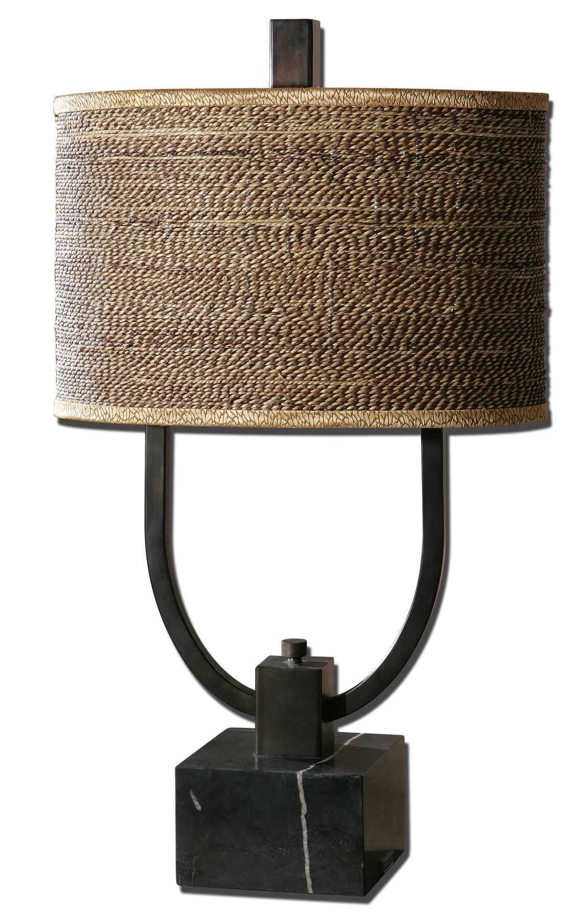 Stabina - Metal Table Lamp - Dark Brown - Image 1