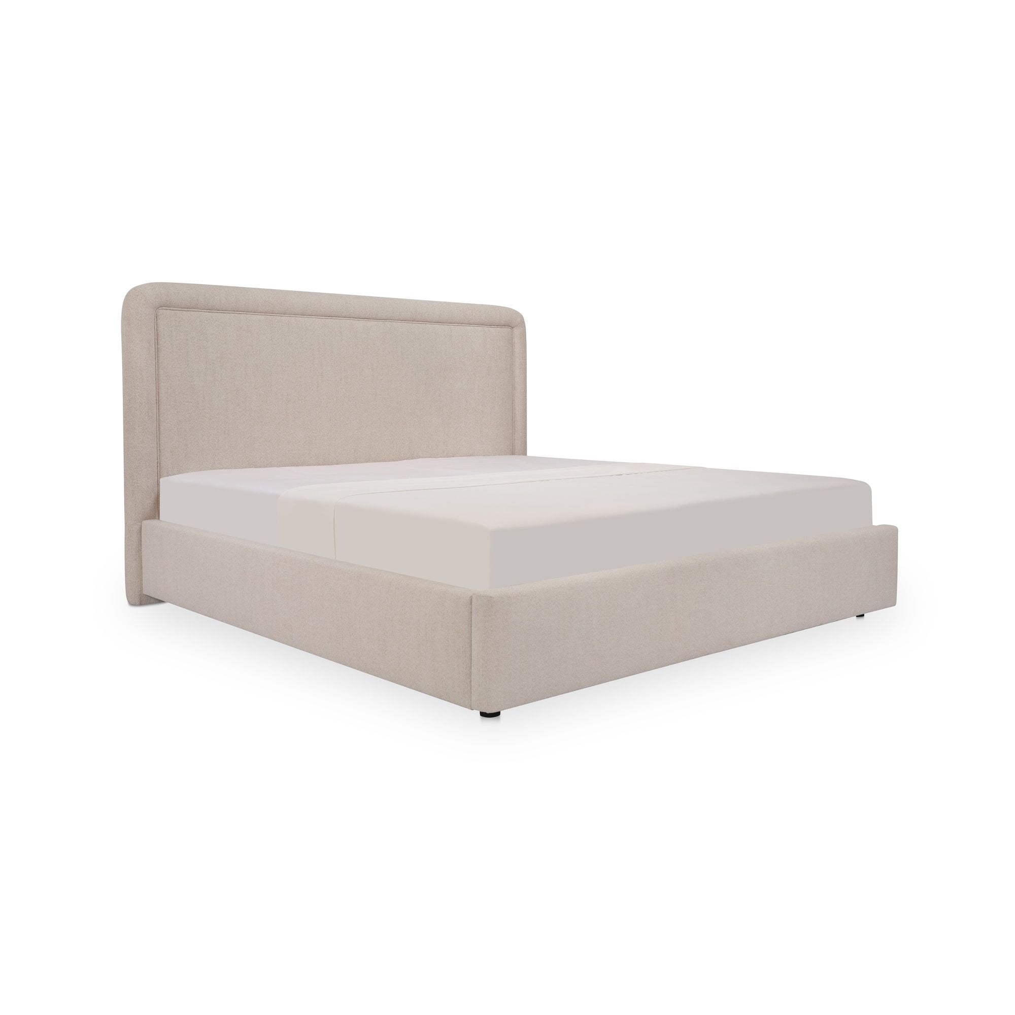 Simon - Queen Storage Bed - Flecked Beige - Image 3