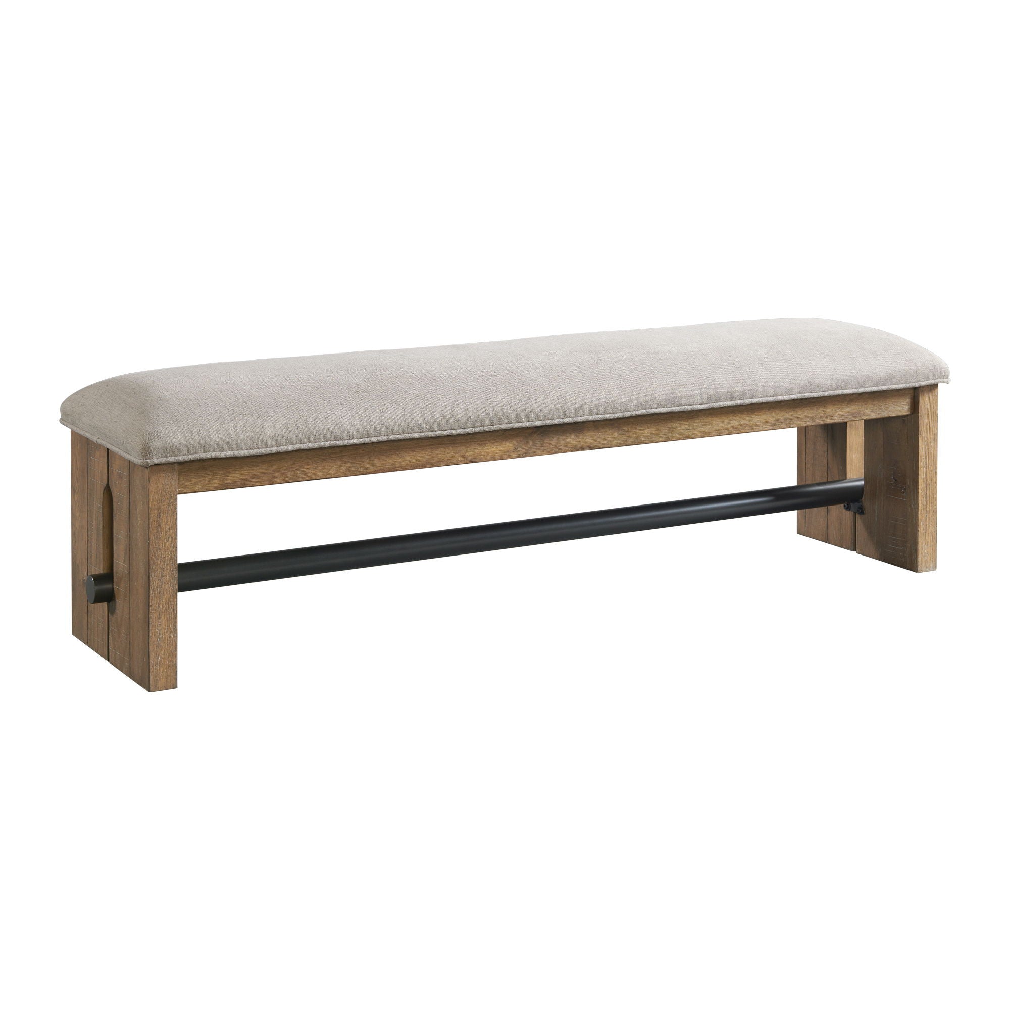 Landmark – Backless Bench – Weathered Oak