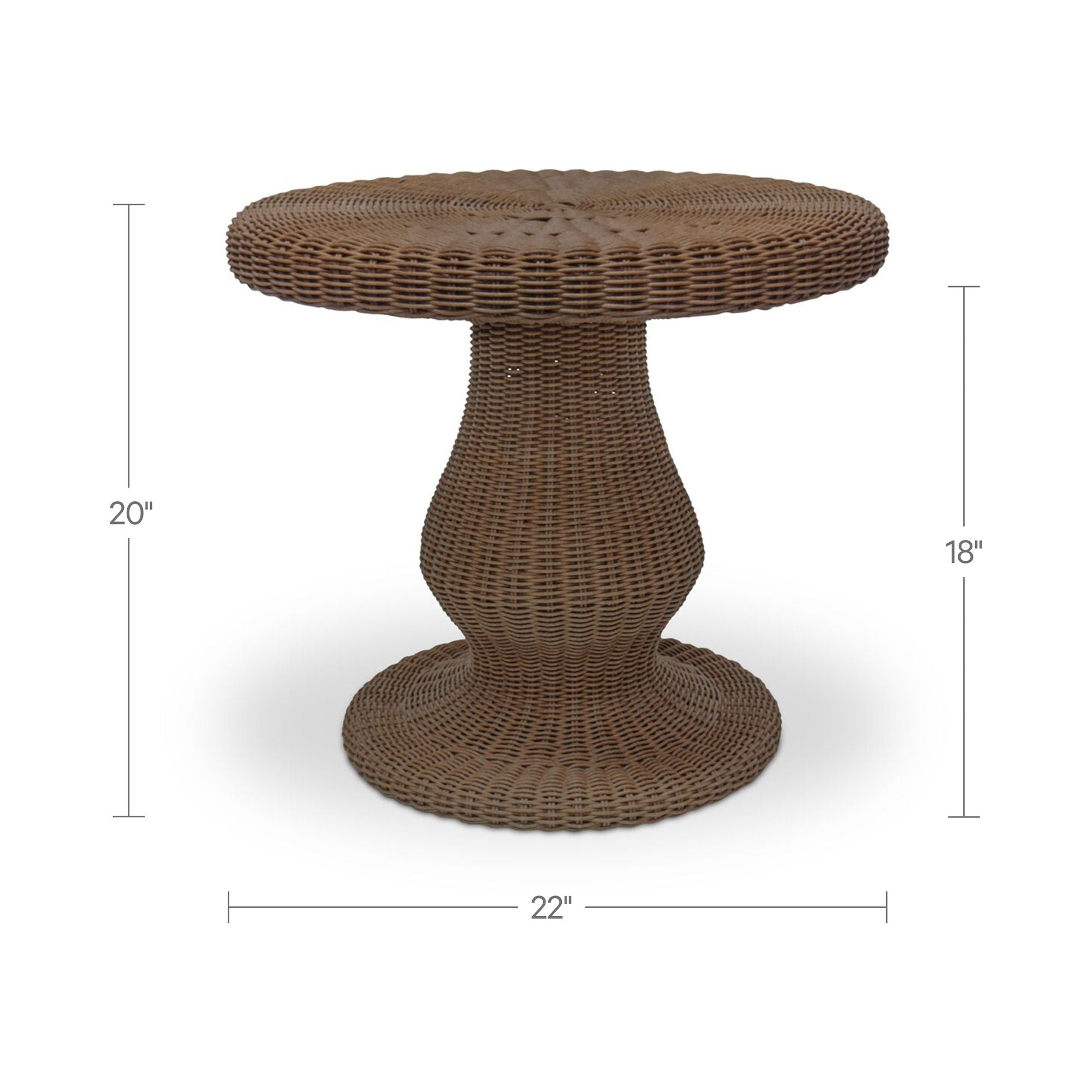 Emmeline - Outdoor Side Table - Natural - Image 2