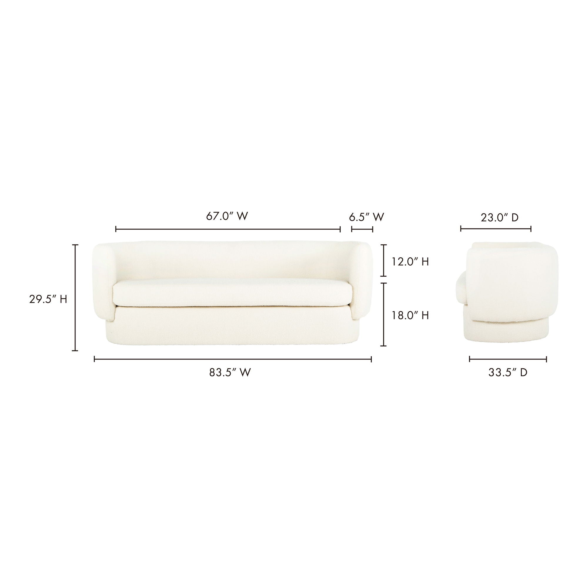 Koba - Sofa - Maya White - Image 3