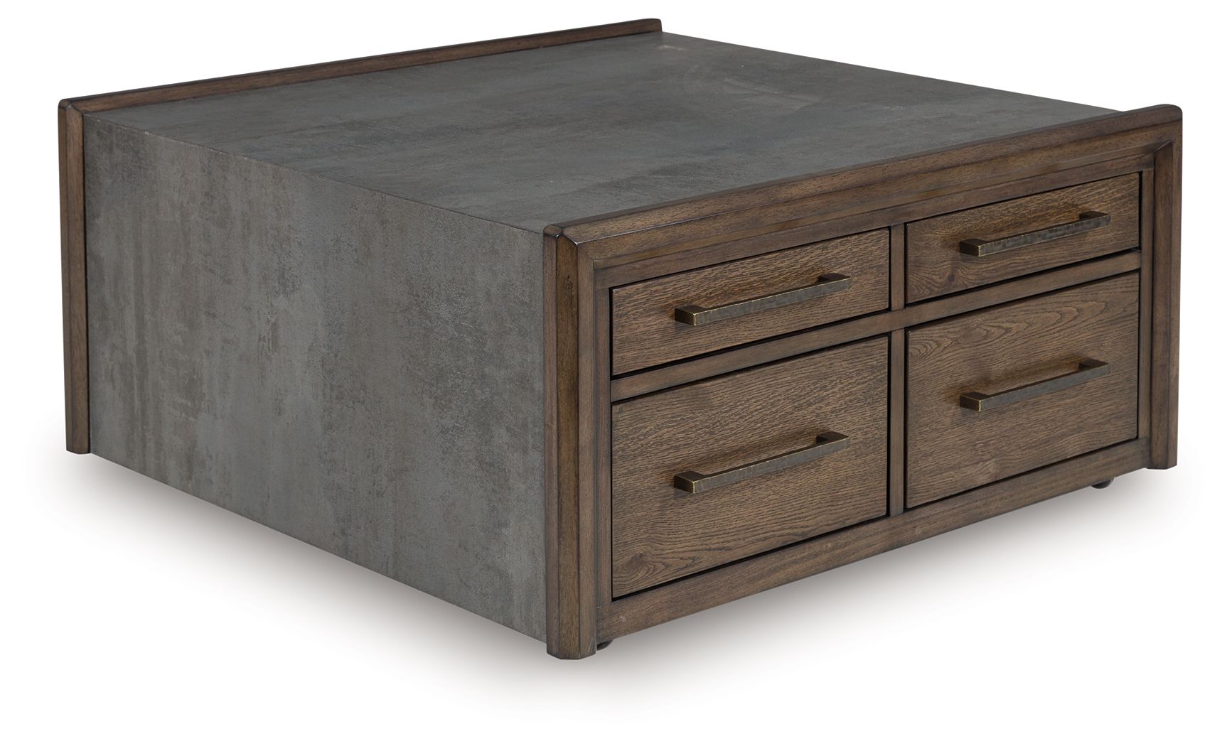 Kallenny - Square Cocktail Table - Brown / Gray - Image 1