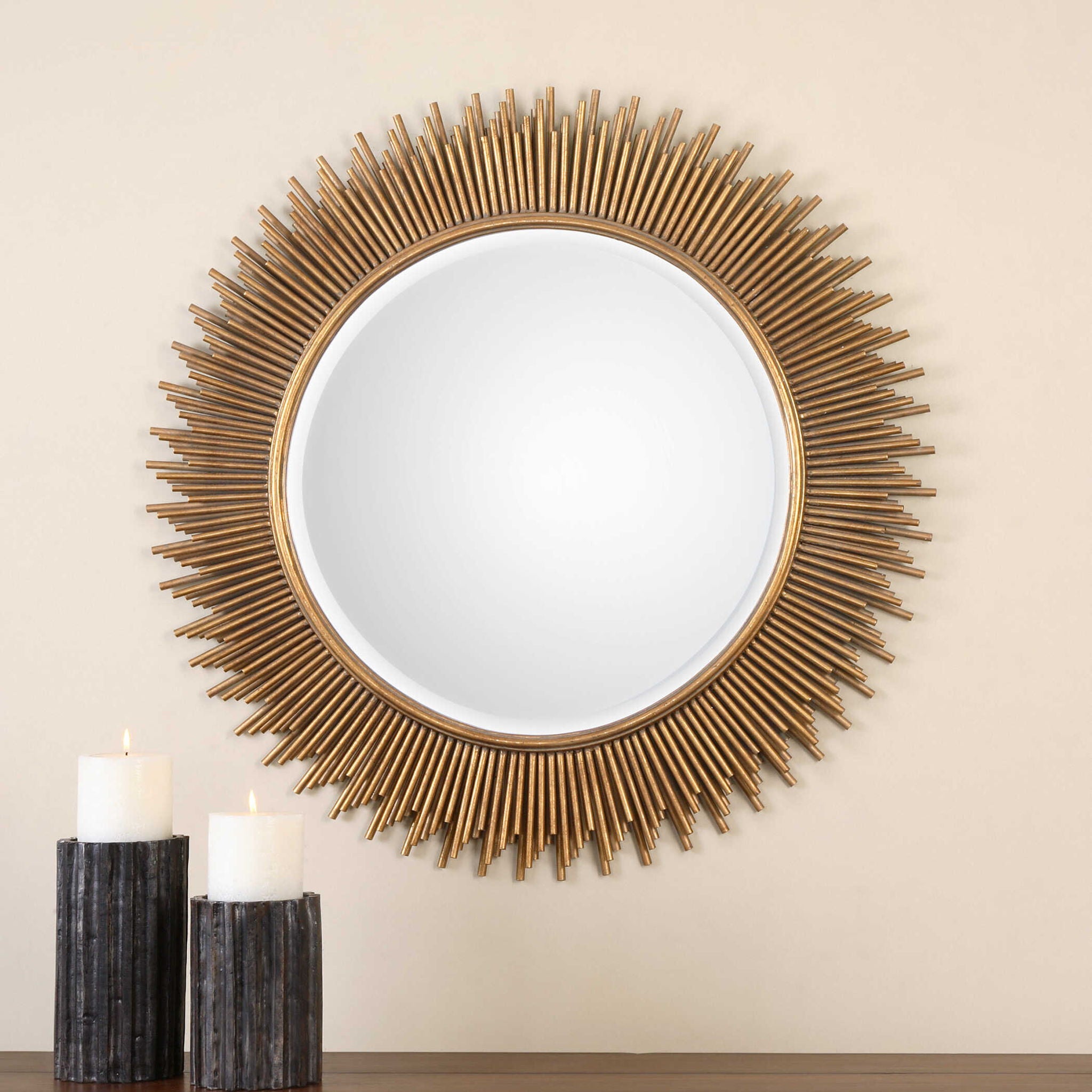 Marlo - Round Mirror - Gold - Image 3