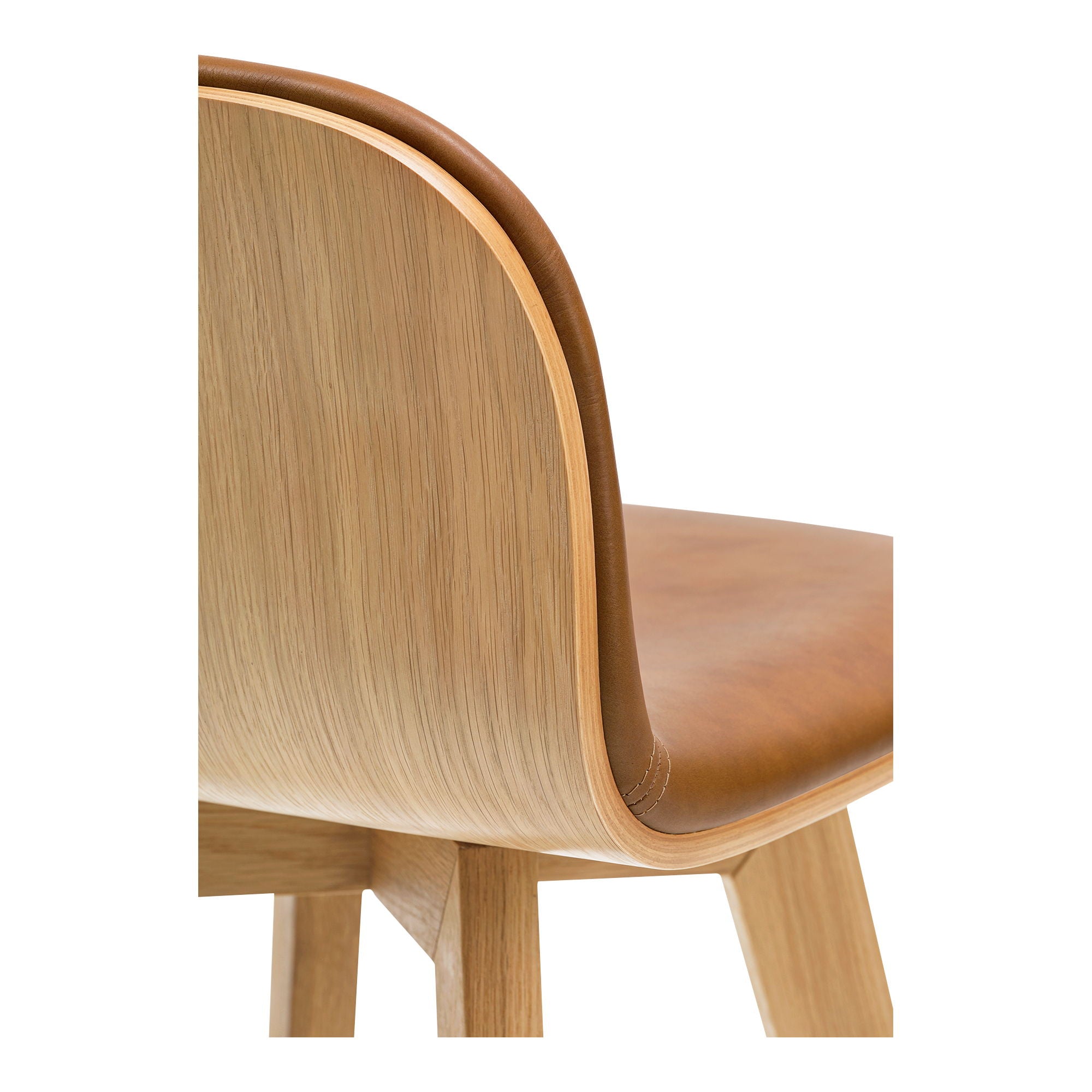 Napoli - Leather Counter Stool - Tan - Image 3