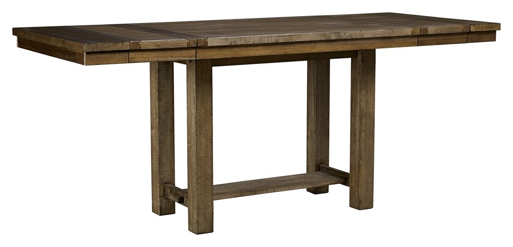 Moriville - Rectangular Dining Room Counter Extension Table - Grayish Brown - Image 1