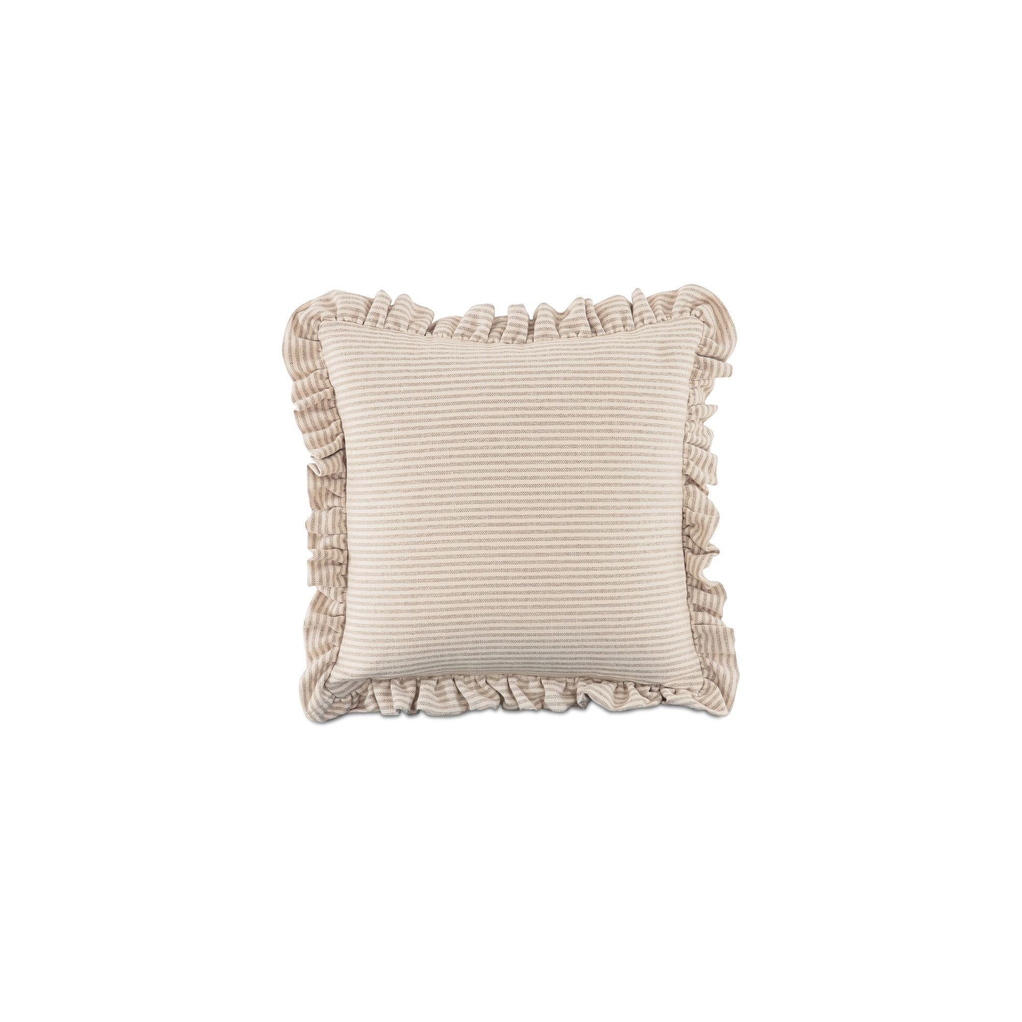 Betty – 25″ Cushion – Beige Stripe