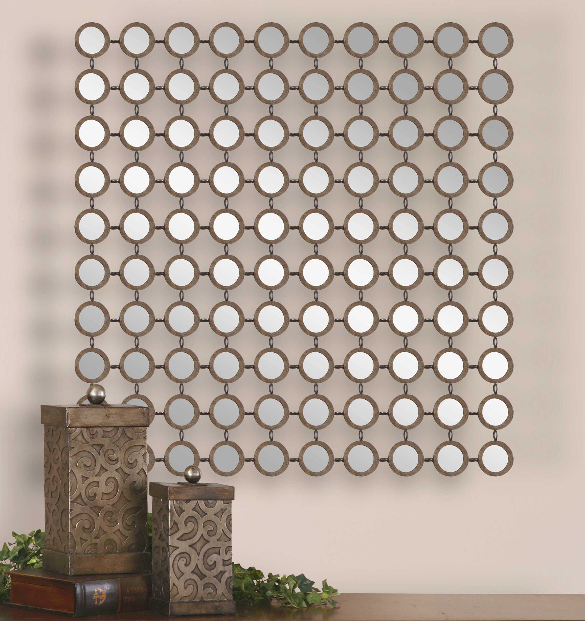 Dinuba - Mirror - Antique Silver Champagne - Image 2