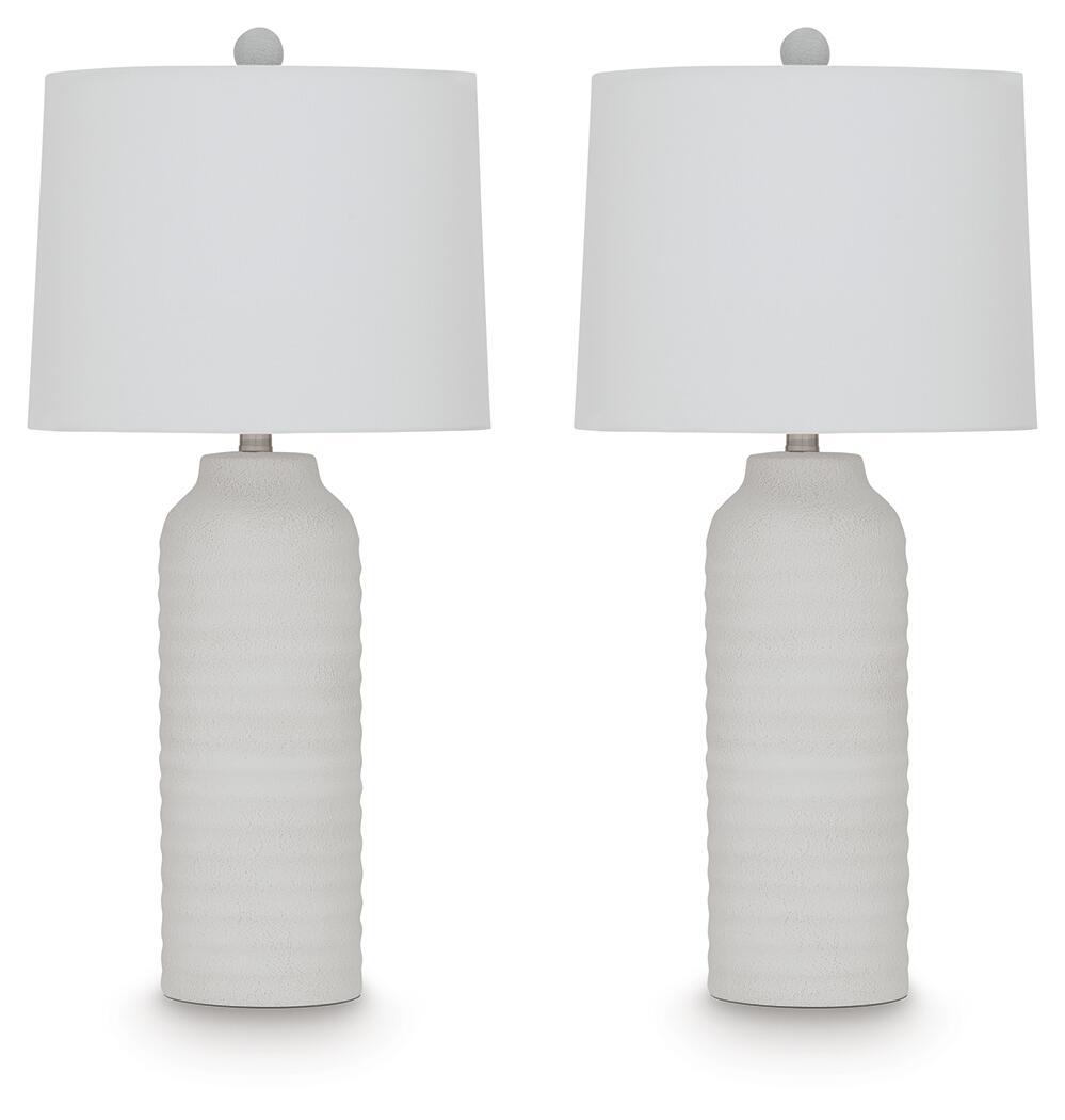 Vauville – Poly Table Lamp (Set of 2) – White
