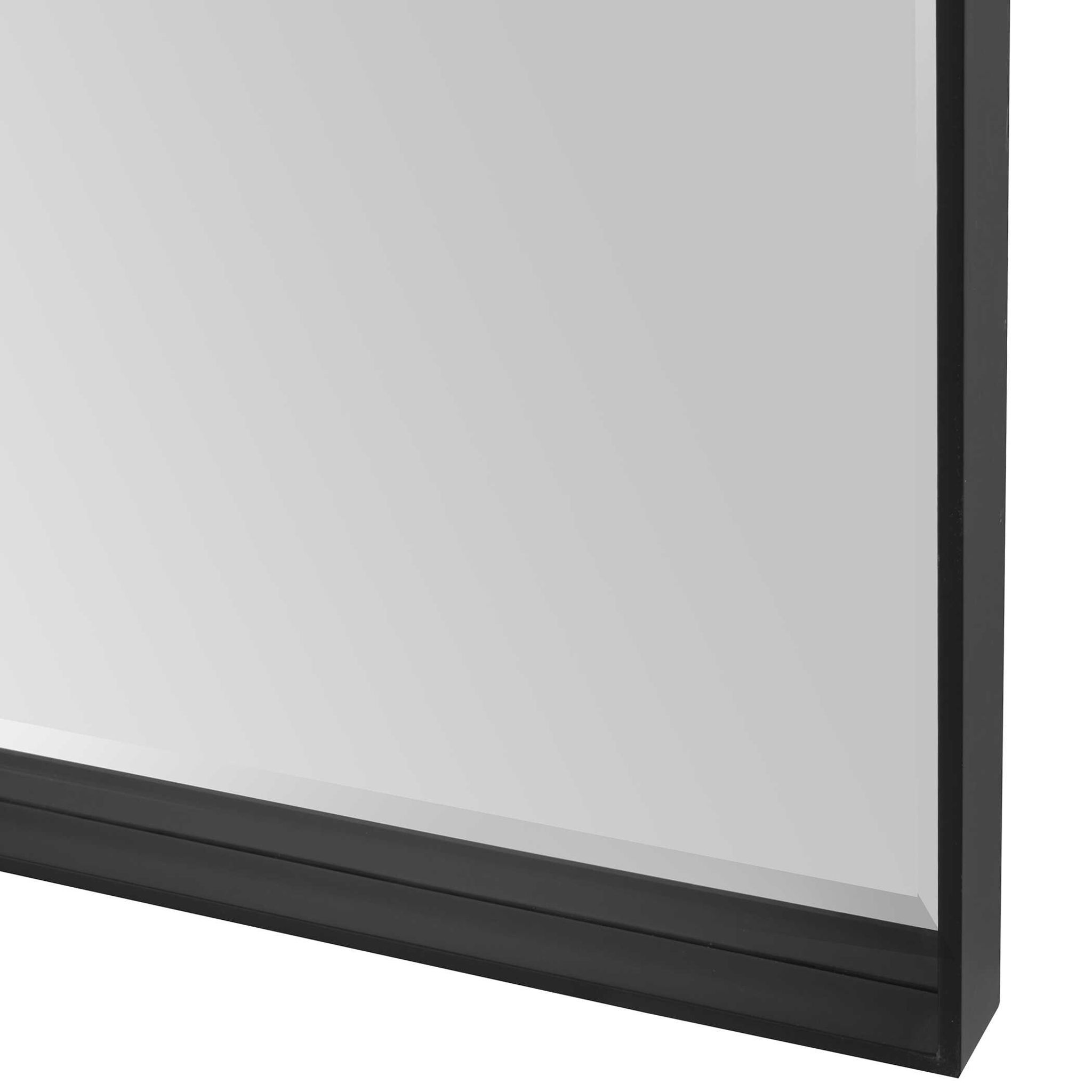 Kahn - Oversized Rectangular Mirror - Black - Image 3