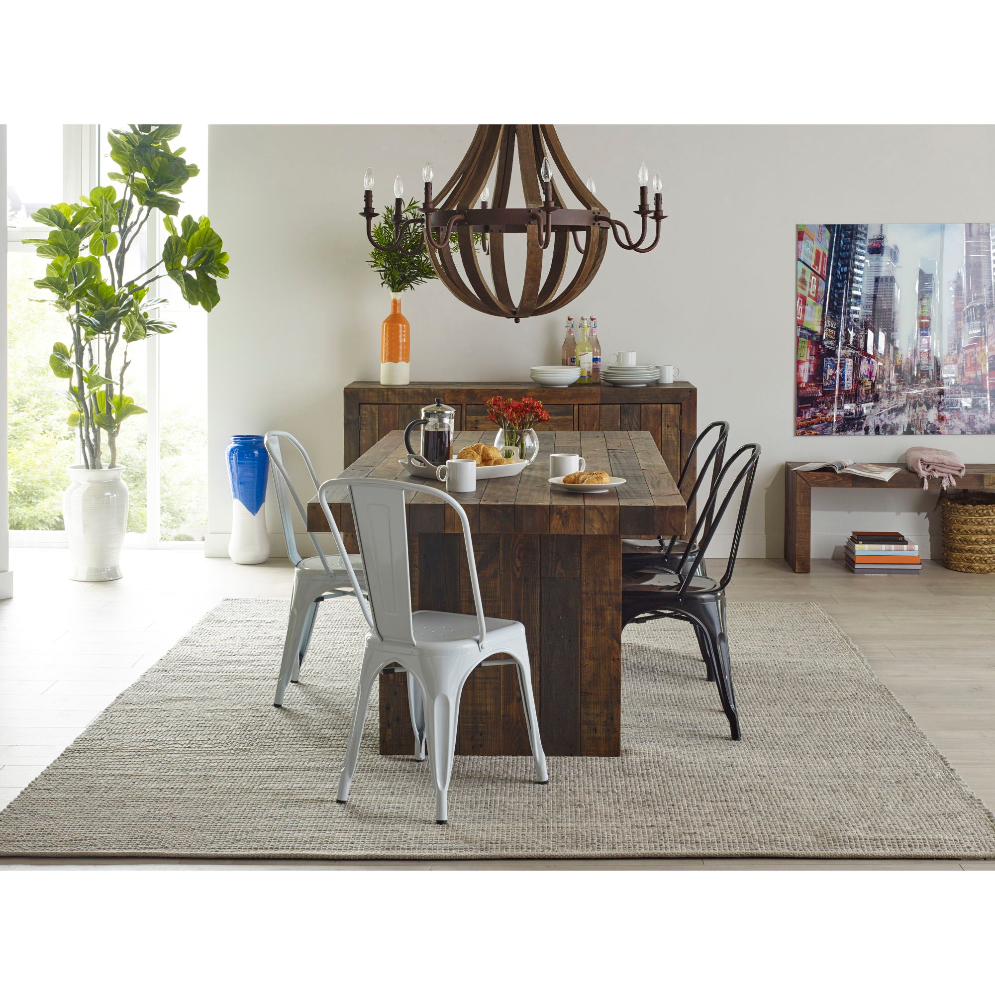 Vintage - Large Bench - Light Brown - Image 3