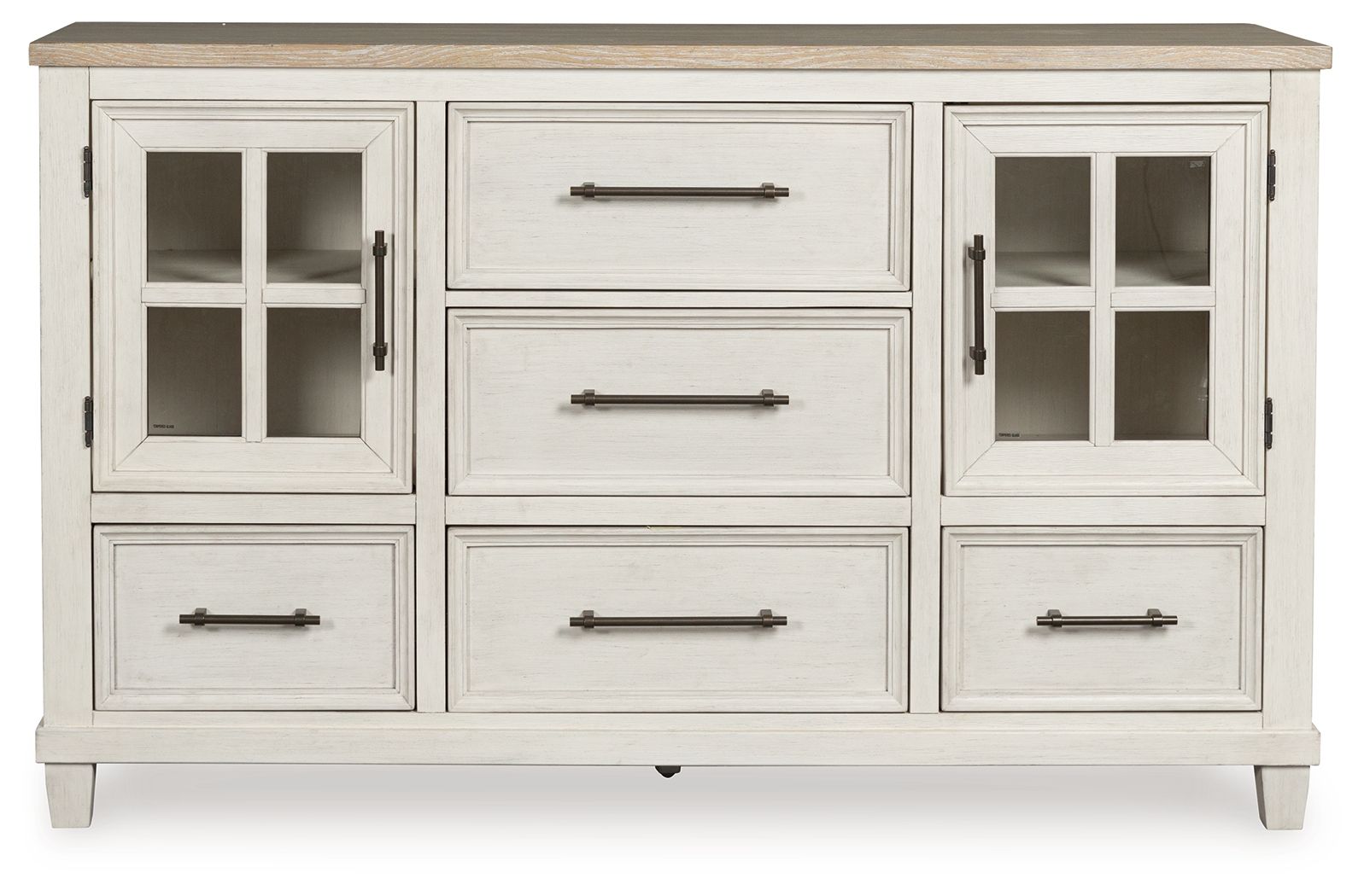 Shaybrock - Dresser - Antique White / Brown - Image 2
