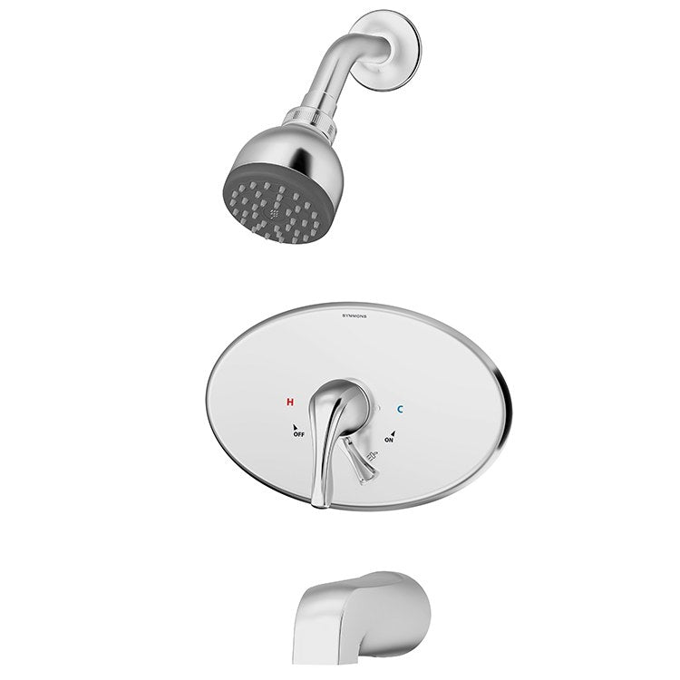 Origins Lever Handle Oval Tub/Shower System with Volume Control