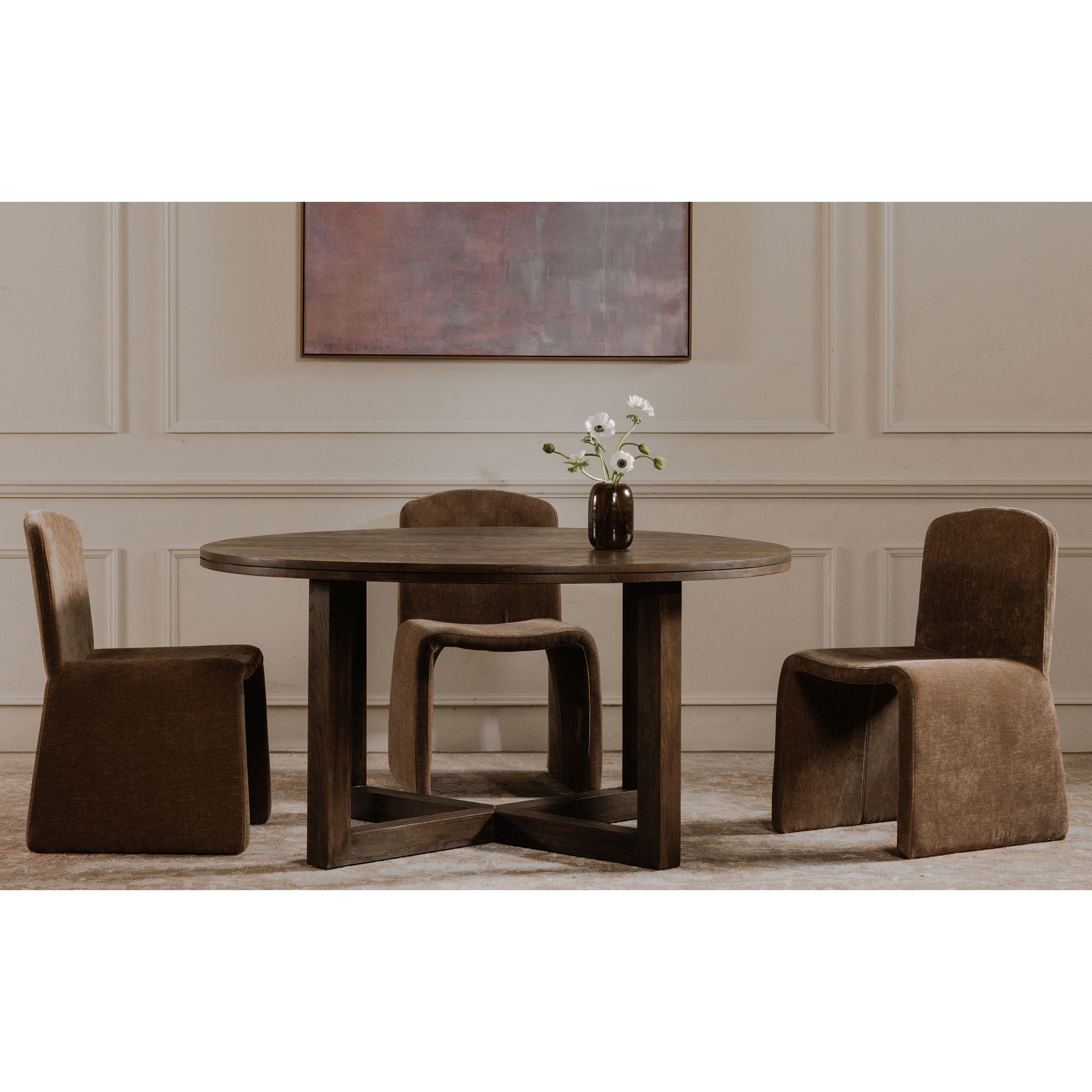 Ella - Side Chair - Light Brown - Image 2