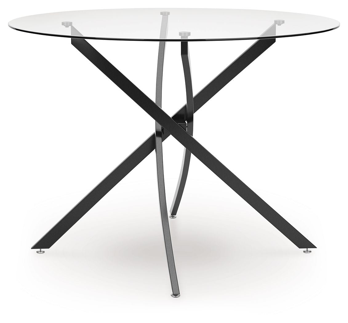 Pharwynn - Round Dining Room Table - Black - Image 3