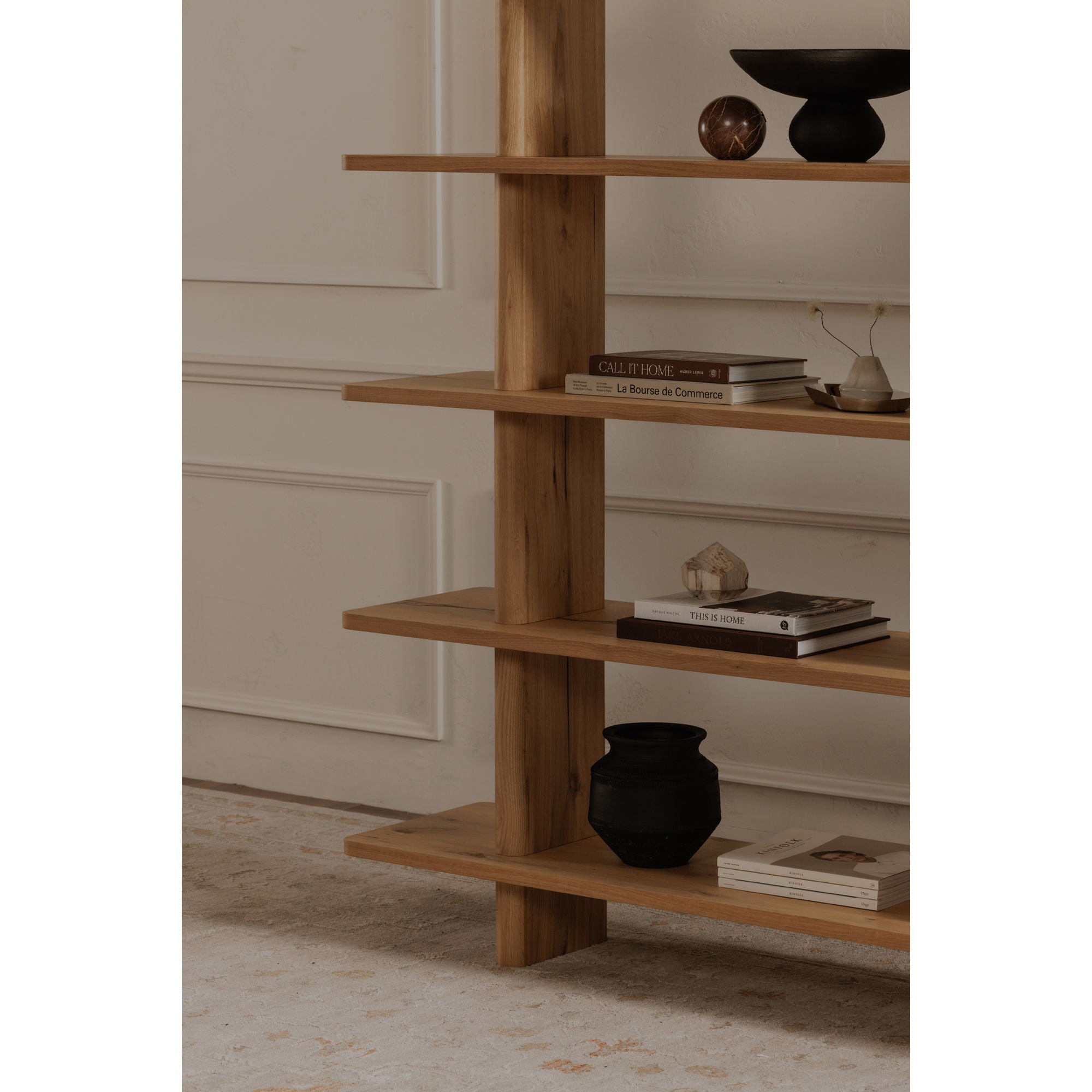 Casey - Large Standard Bookcase - Light Brown - Image 3