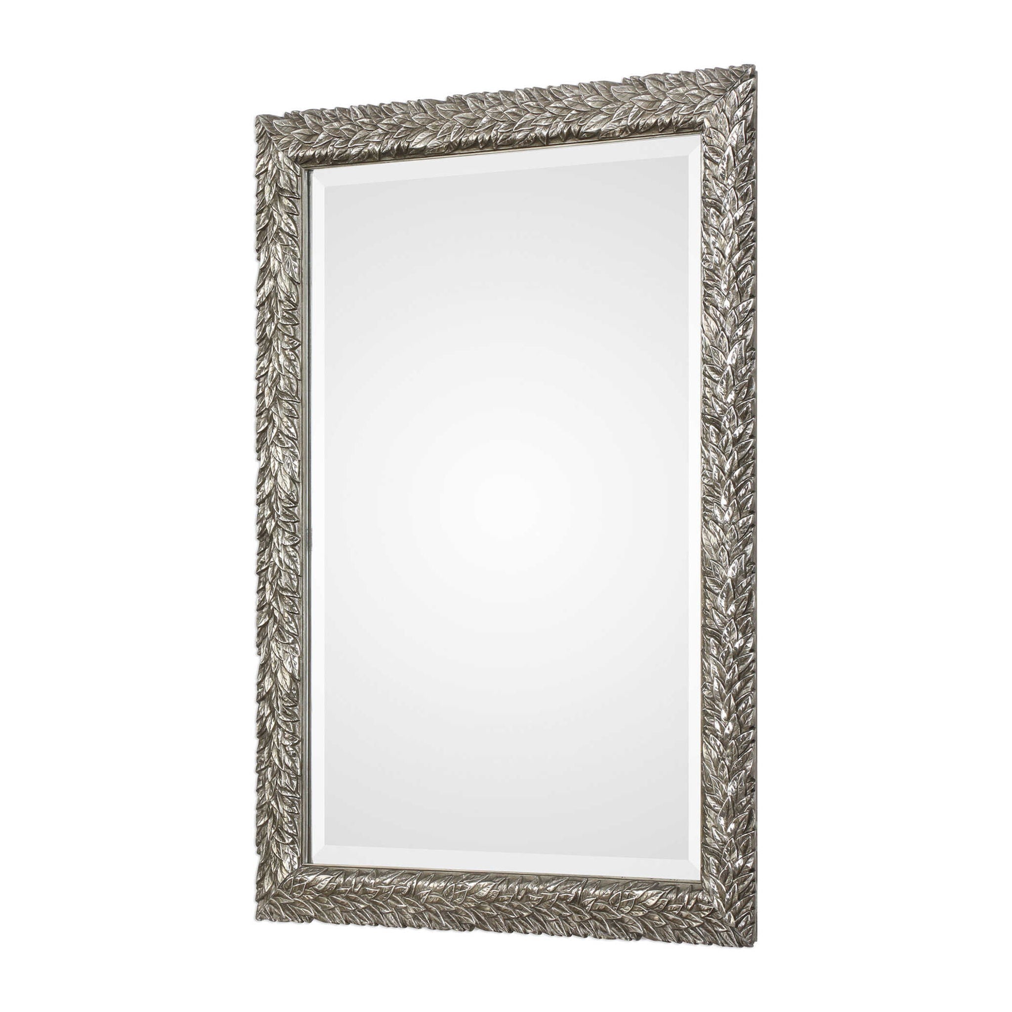 Evelina - Leaves Mirror - Silver - Image 2