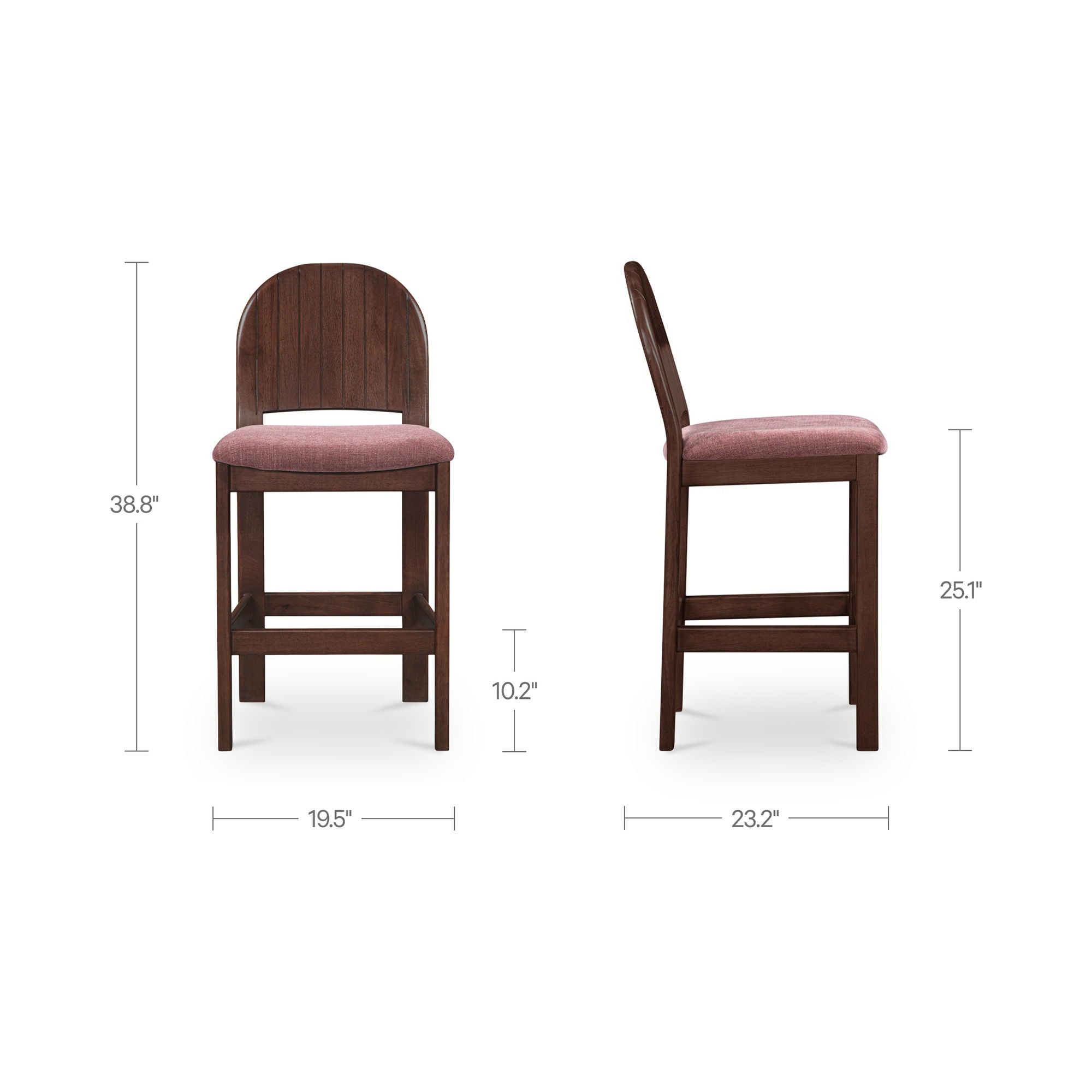 Emil - Counter Stool - Berry / Purple - Image 2