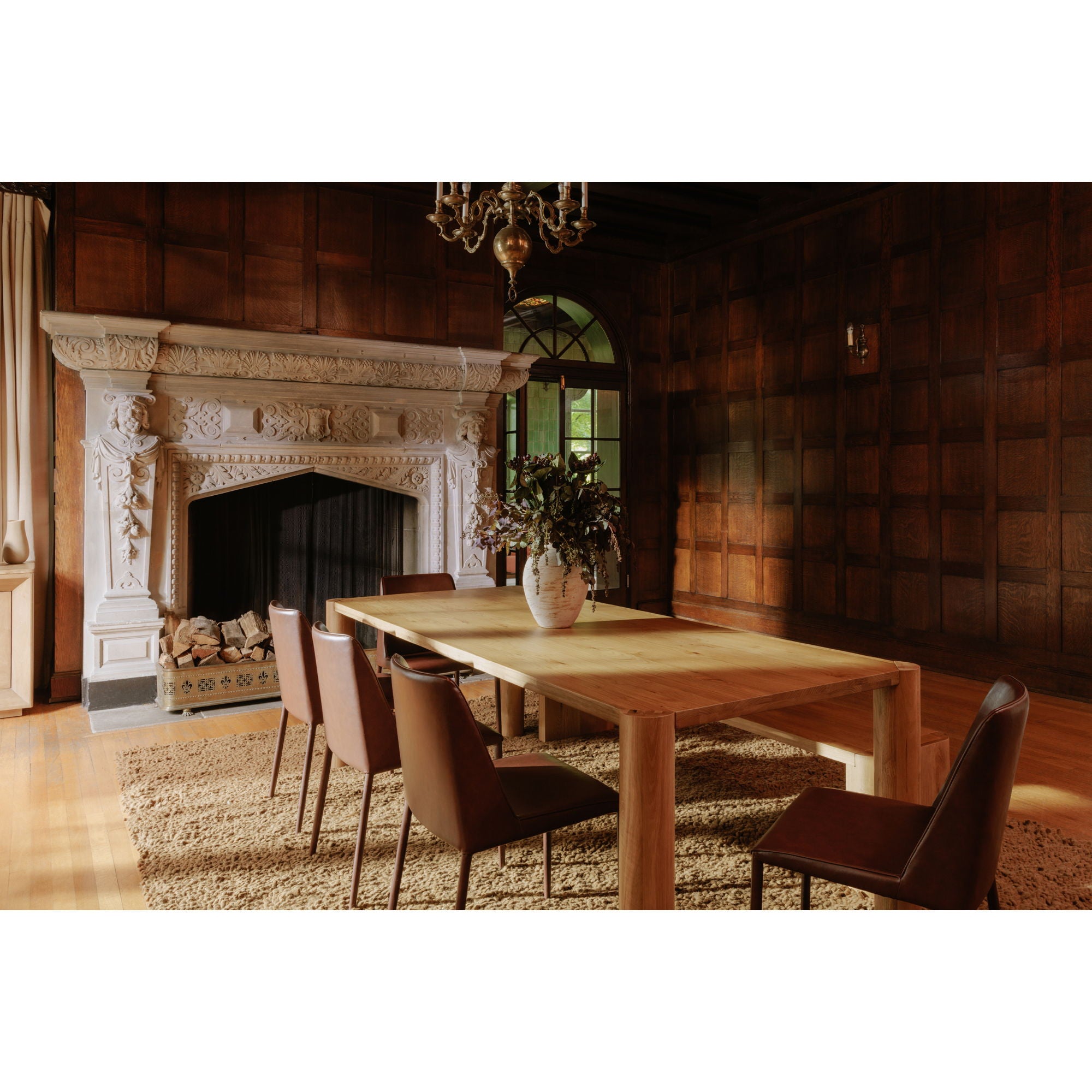 Post - Large Dining Bench - Natural - Image 3