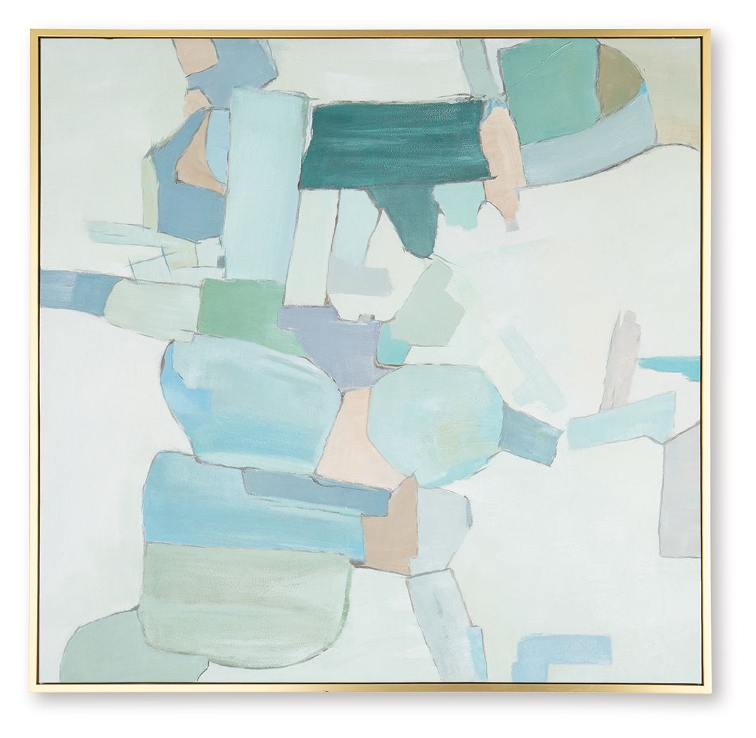 Wynburn - Wall Art - White / Blue / Green - Image 3