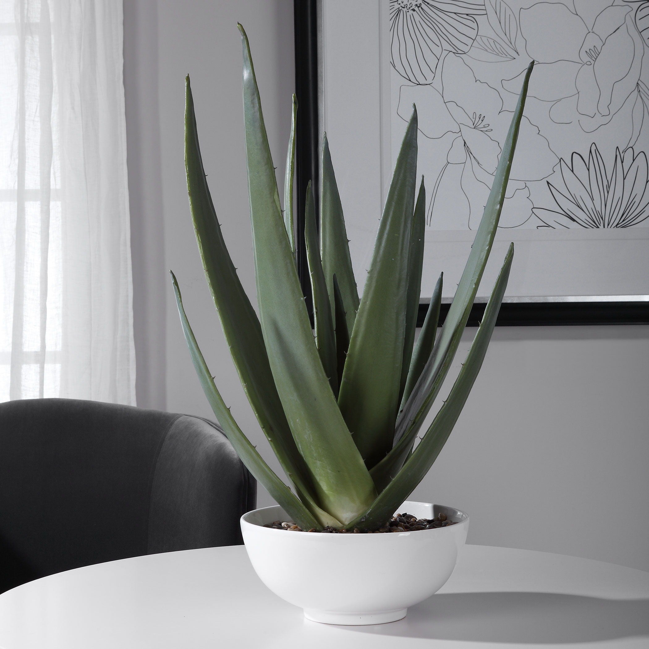 Evarado - Aloe Planter - White - Image 2