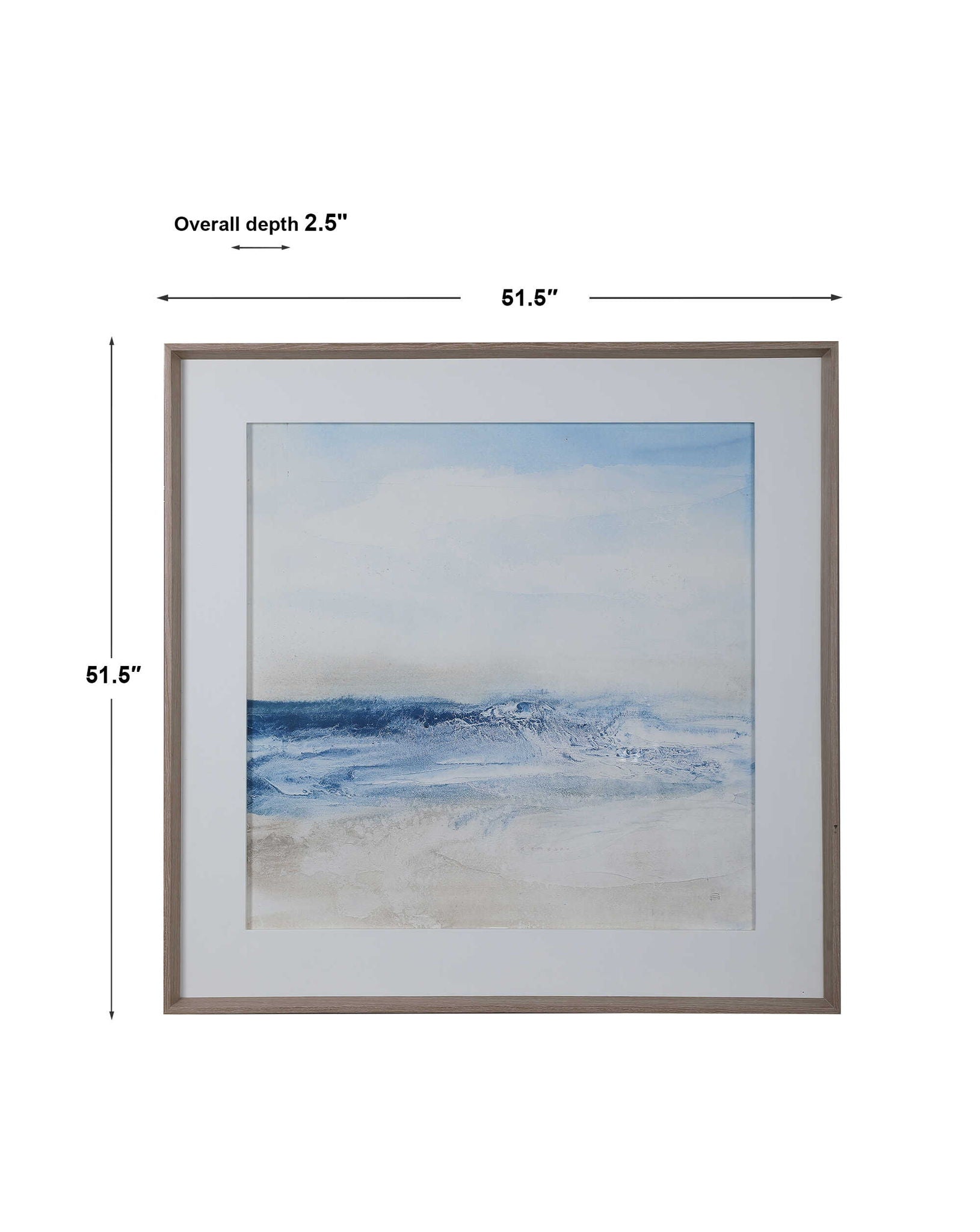 Surf And Sand - Framed Print - Blue - Image 2