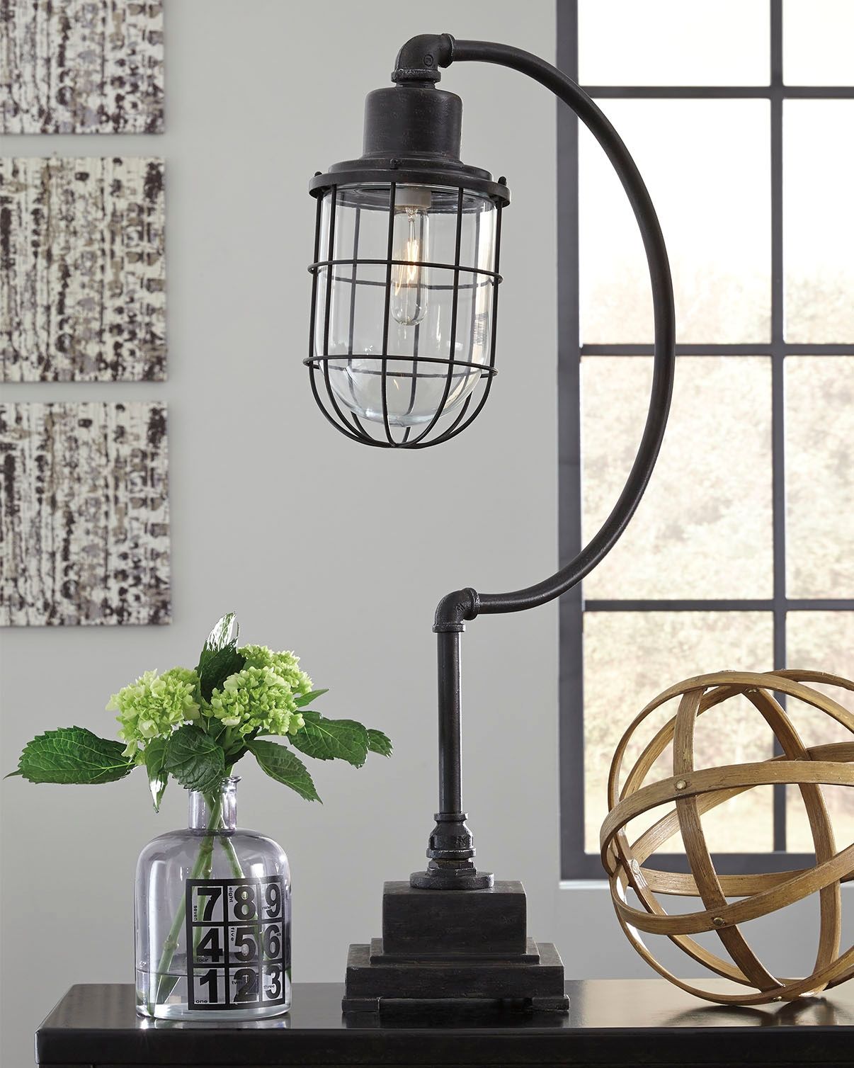 Jae - Metal Desk Lamp  - Antique Black - Image 2