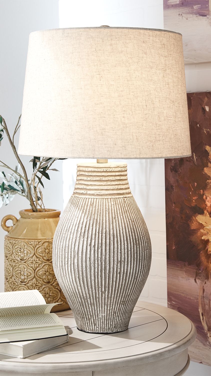 Layal - Paper Table Lamp  - Beige - Image 3