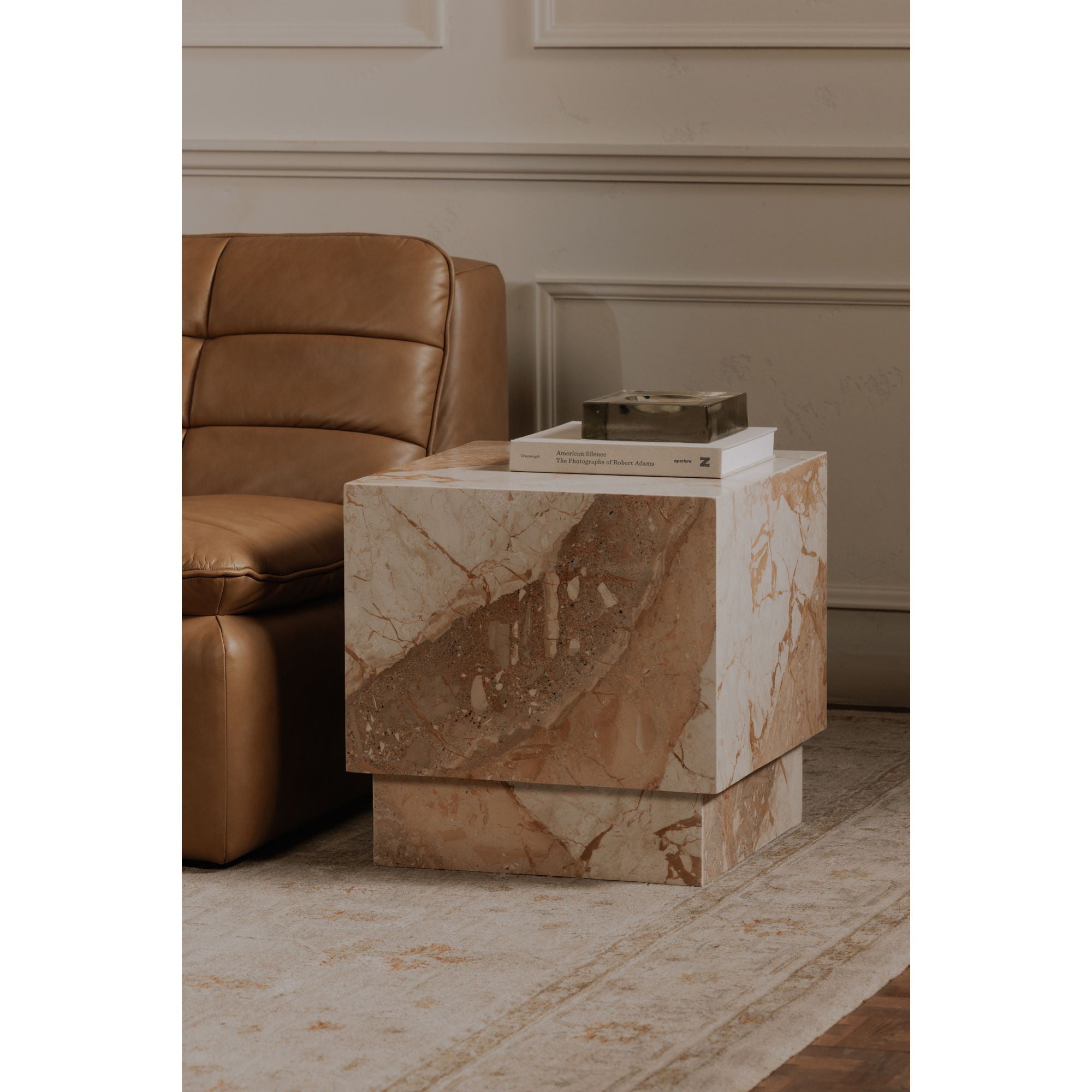 Layla - Side Table - Breccia Marble - Image 2