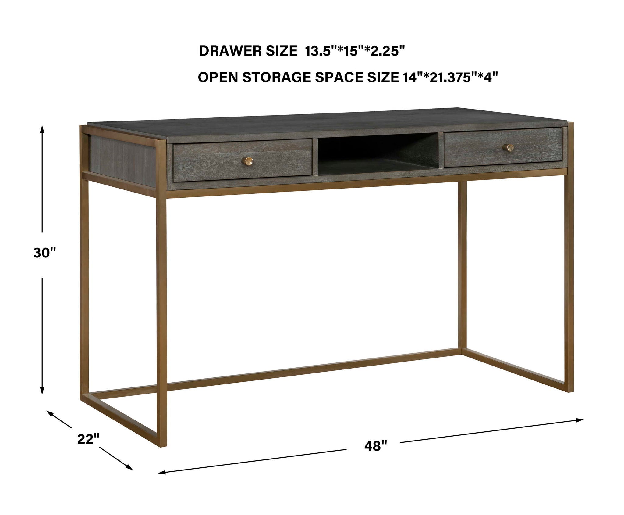 Taja - Modern Writing Desk - Image 3