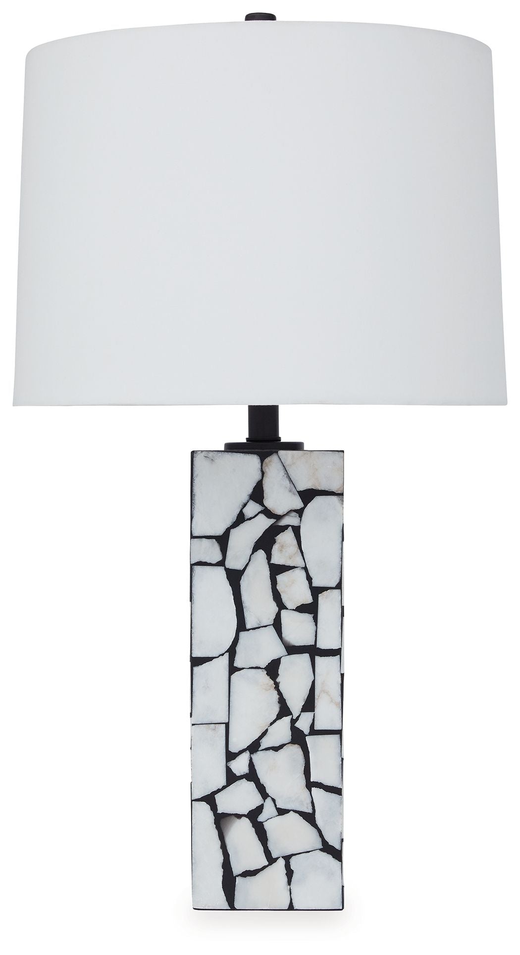 Macaria - Marble Table Lamp - White / Black - Image 1