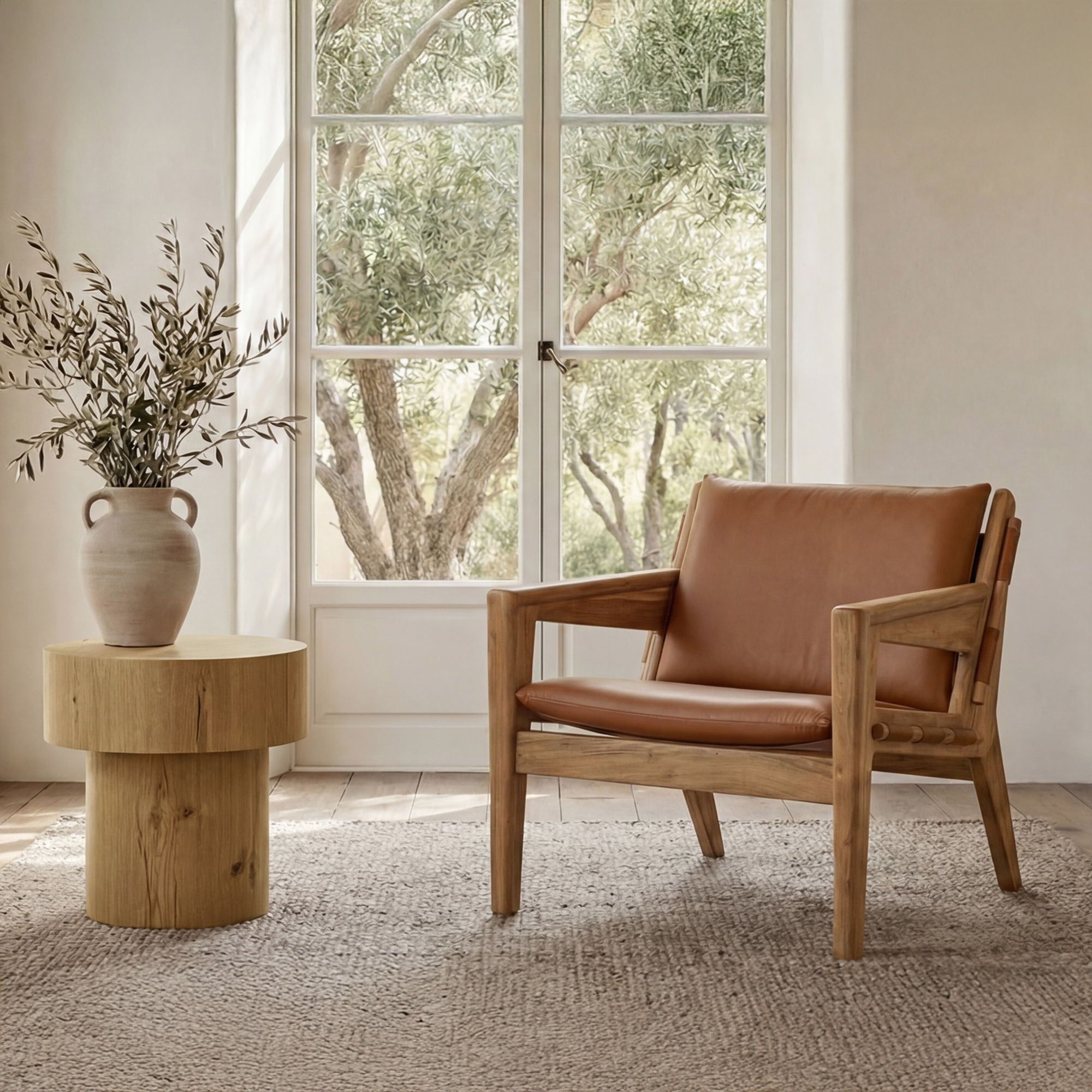Corey - Side Table Rustic - Oak / Natural - Image 1