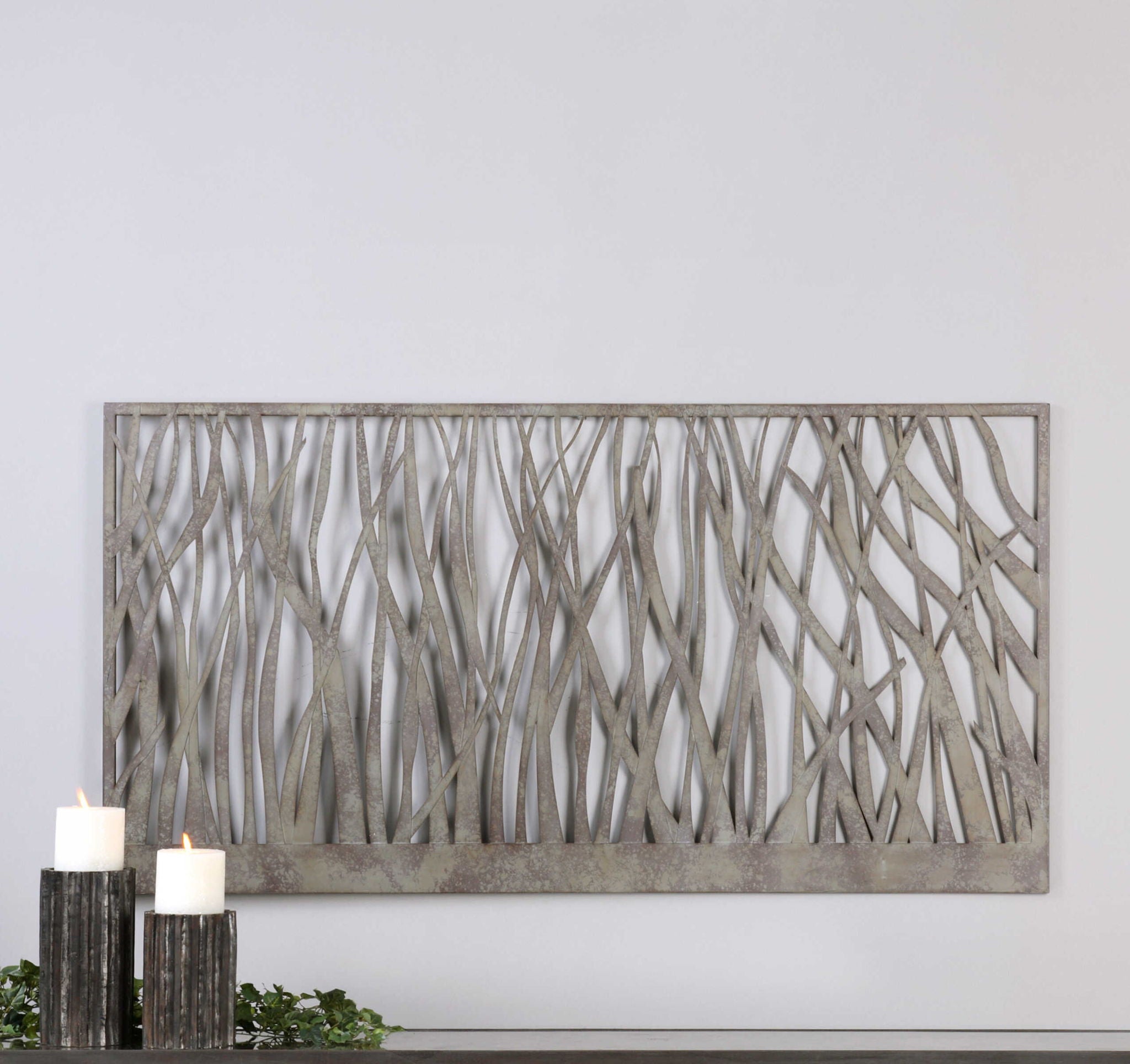 Amadahy - Metal Wall Art - Pearl Silver - Image 2