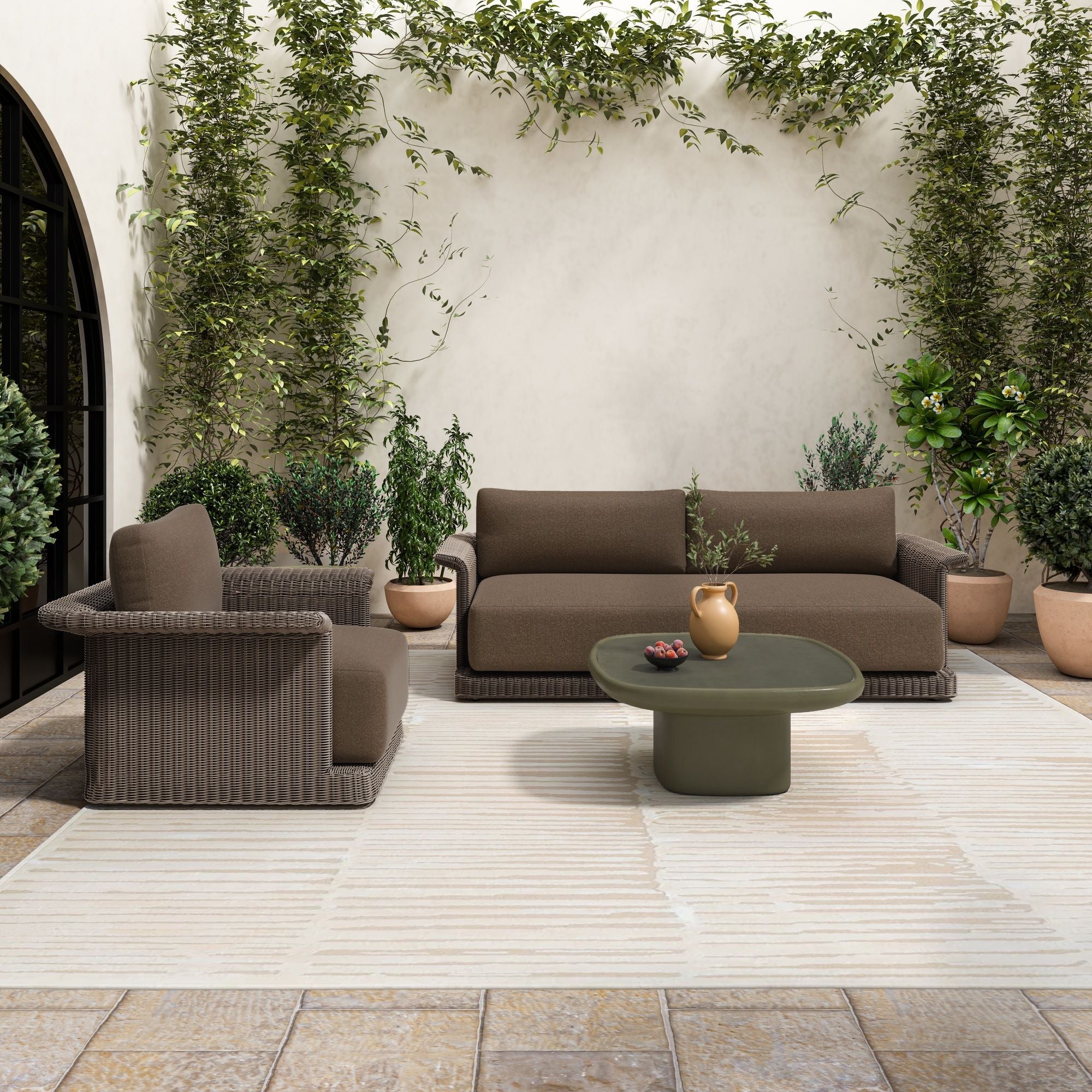 Manon - Outdoor Coffee Table - Deep Green - Image 3