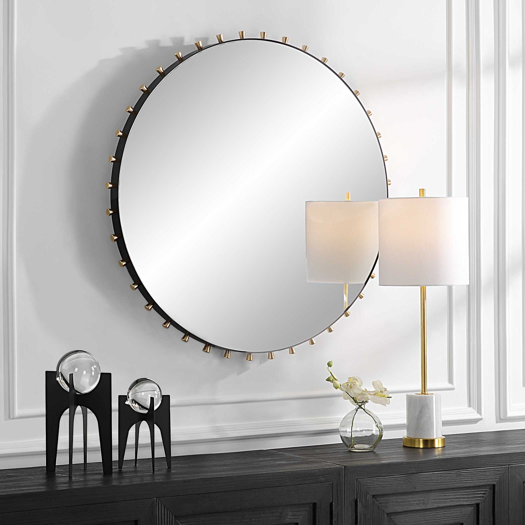 Cosmopolitan - Round Mirror - Black - Image 3
