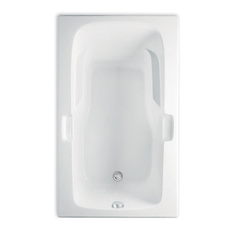 Soaking Tub Left Drain White Rectangle 80 Gallons 72 x 36 x 21-3/4 Inch - Image 1