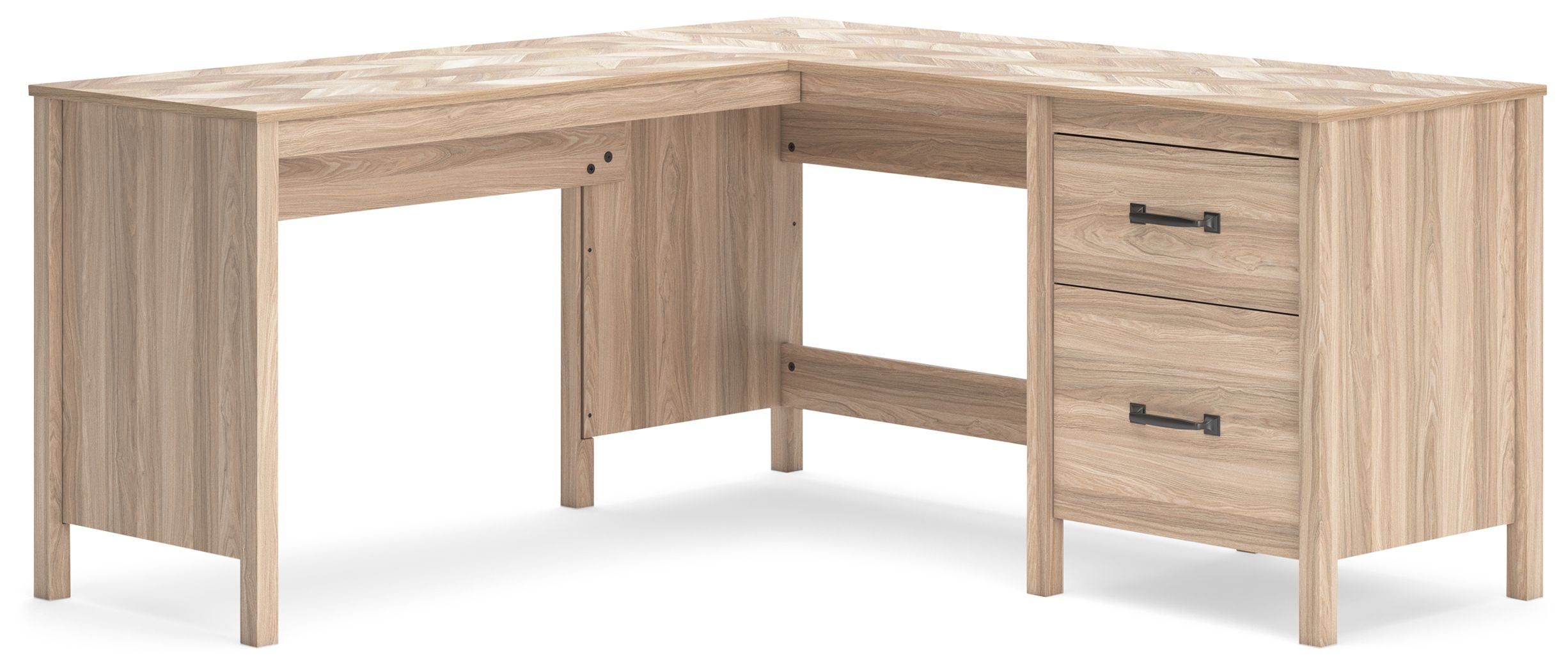 Battelle – 60″ Home Office Desk With Return – Tan