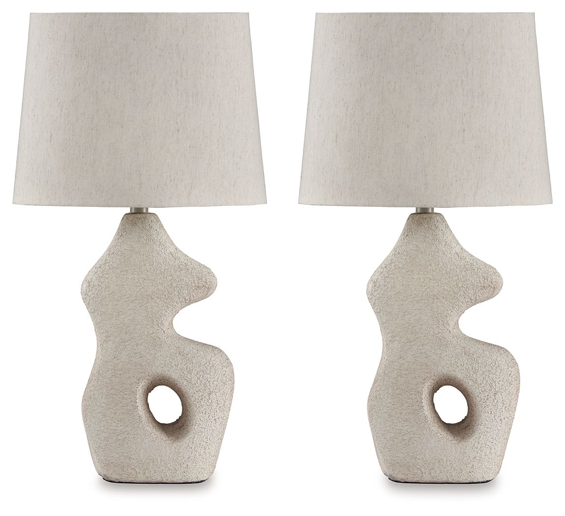 Chadrich - Paper Table Lamp (Set of 2) - Antique Beige - Image 1