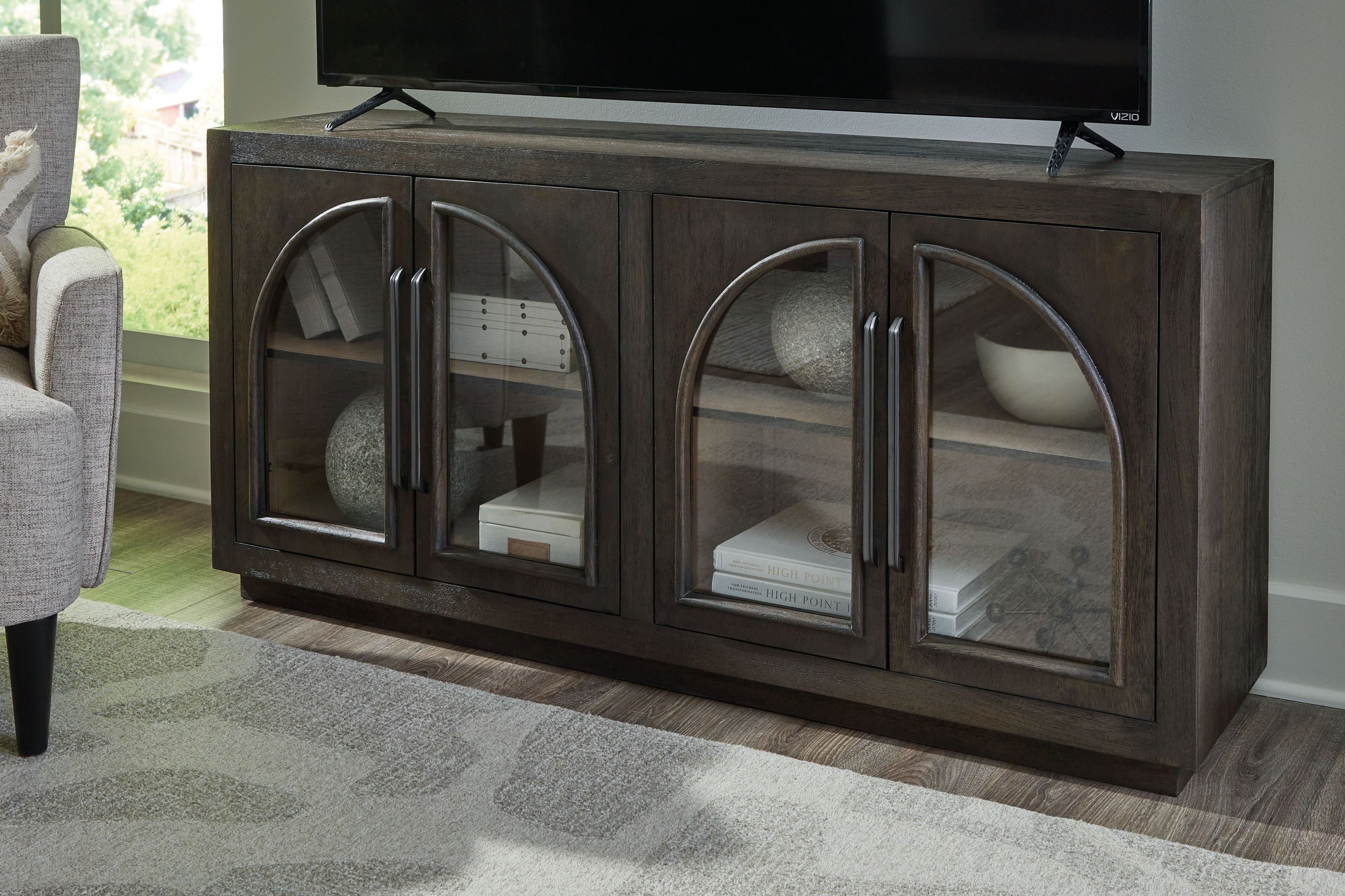 Dreley - Accent Cabinet - Grayish Brown - Image 3