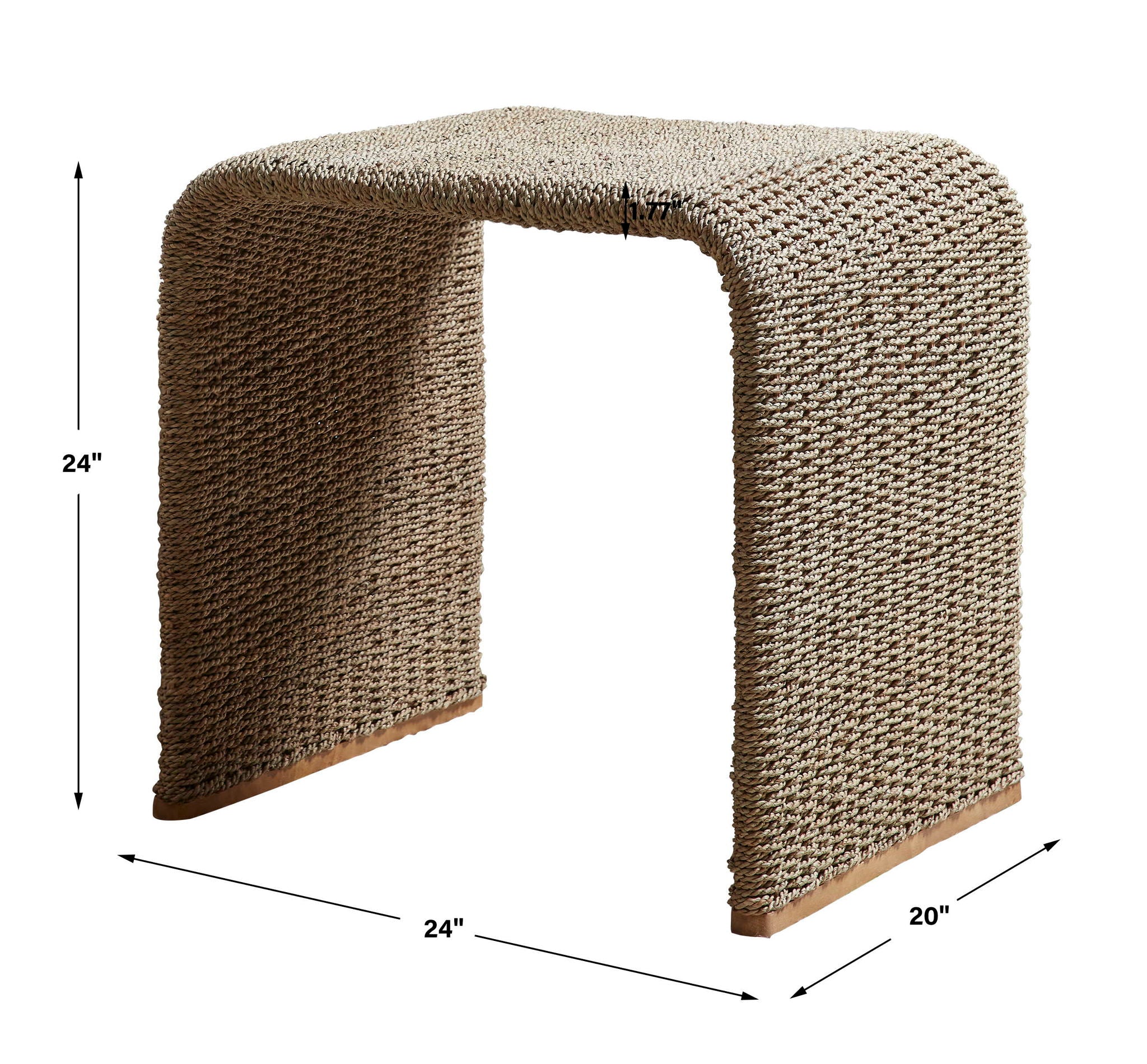 Calabria - Woven Seagrass End Table - Image 3