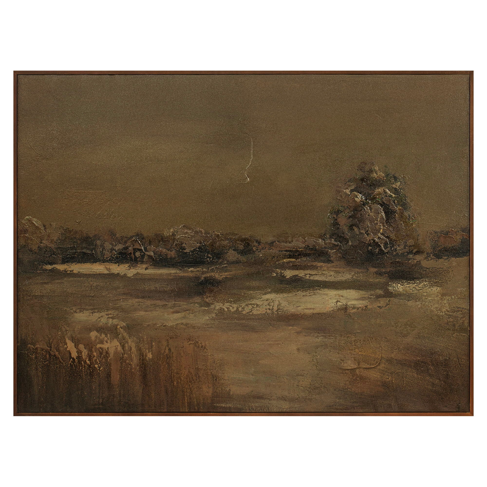 Ode – Framed Painting – Dark Brown