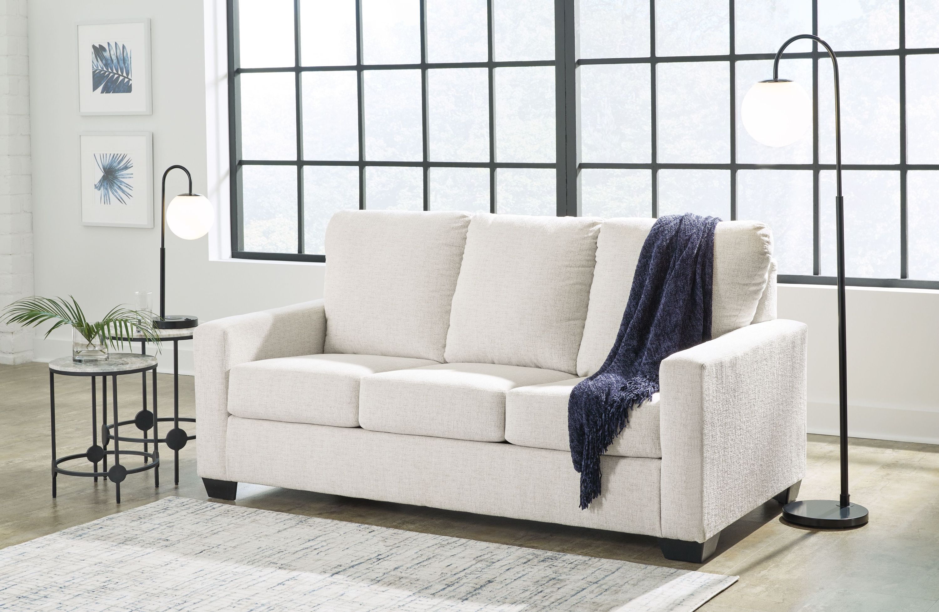 Rannis - Full Sofa Sleeper - Fabric - Snow - Image 3