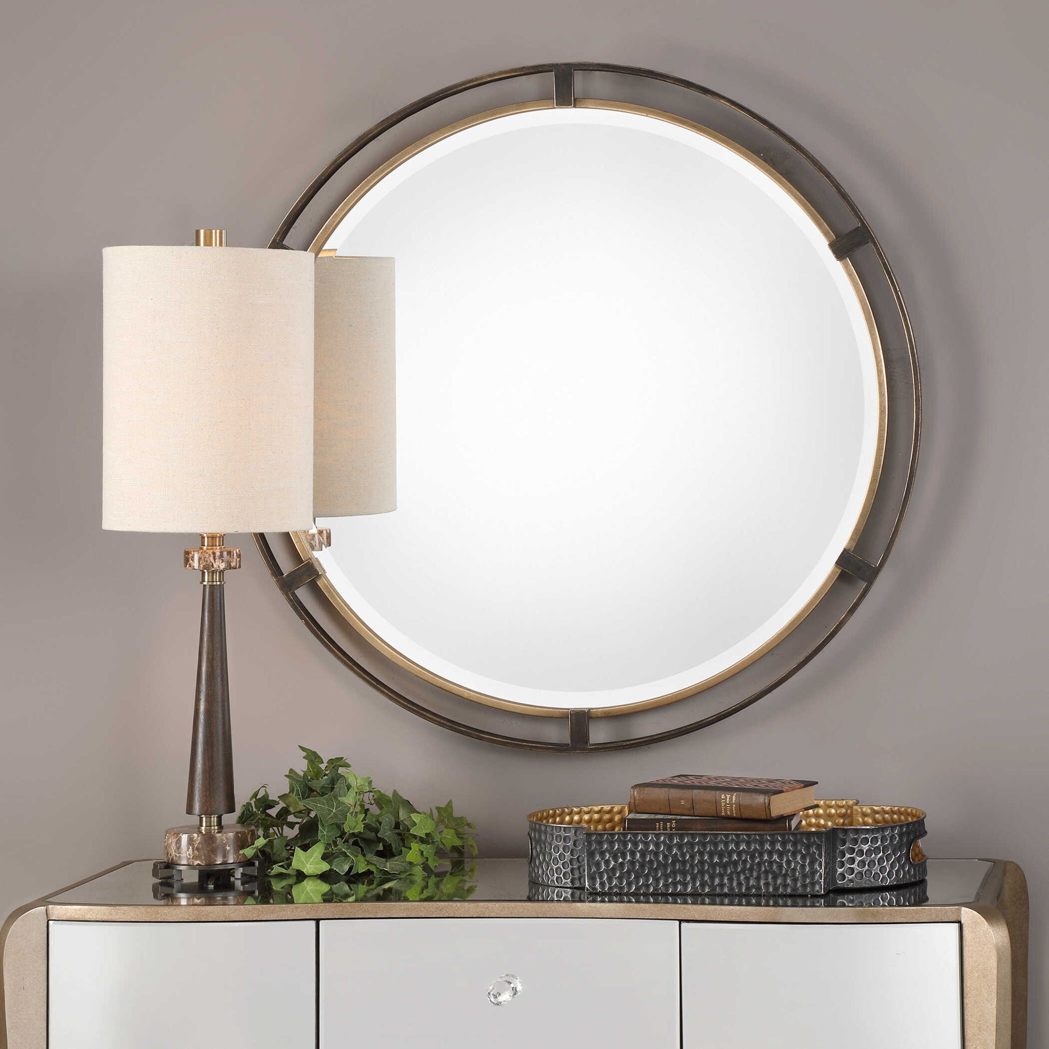 Carrizo - Round Mirror - Bronze - Image 3