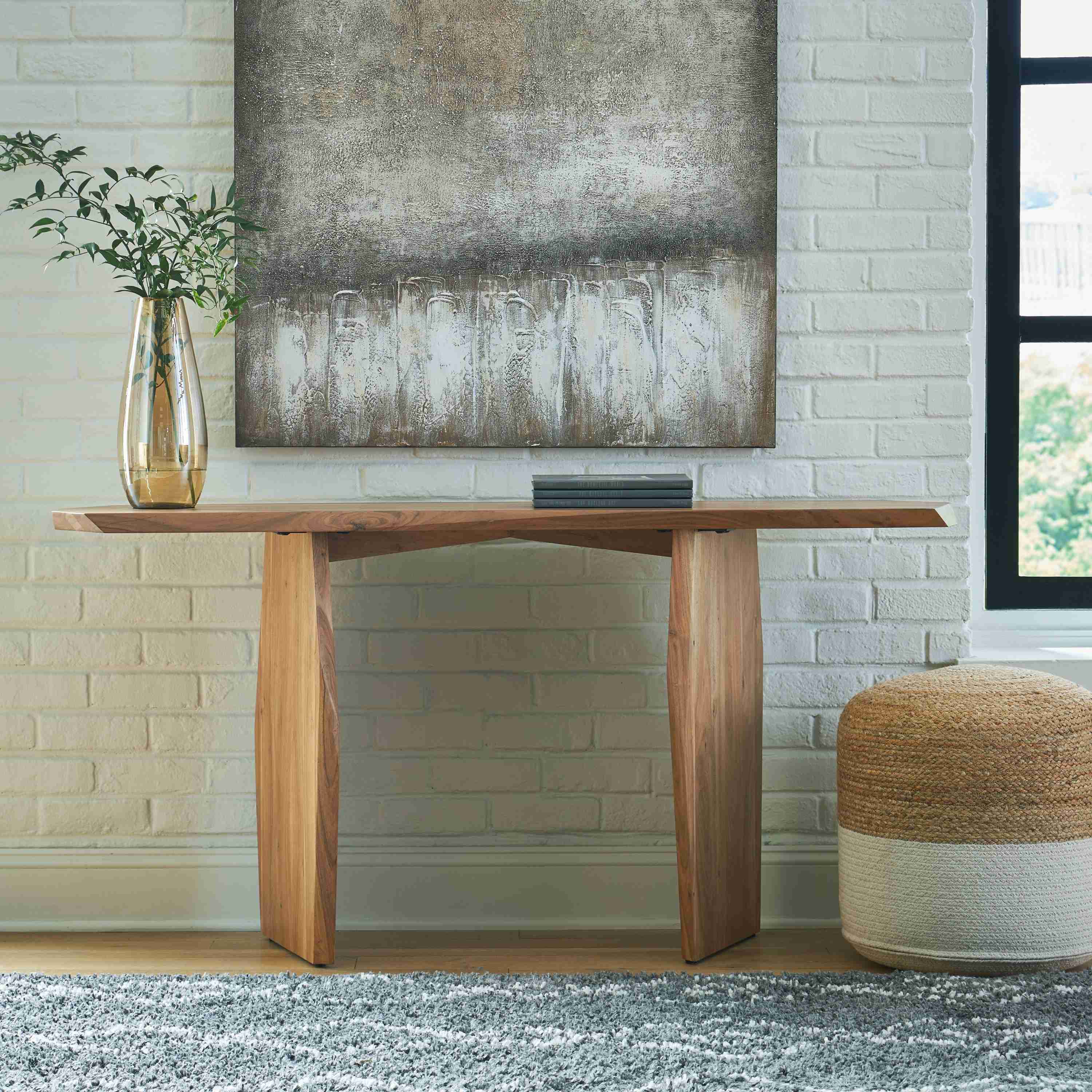 Holward - Console Sofa Table - Natural - Image 3