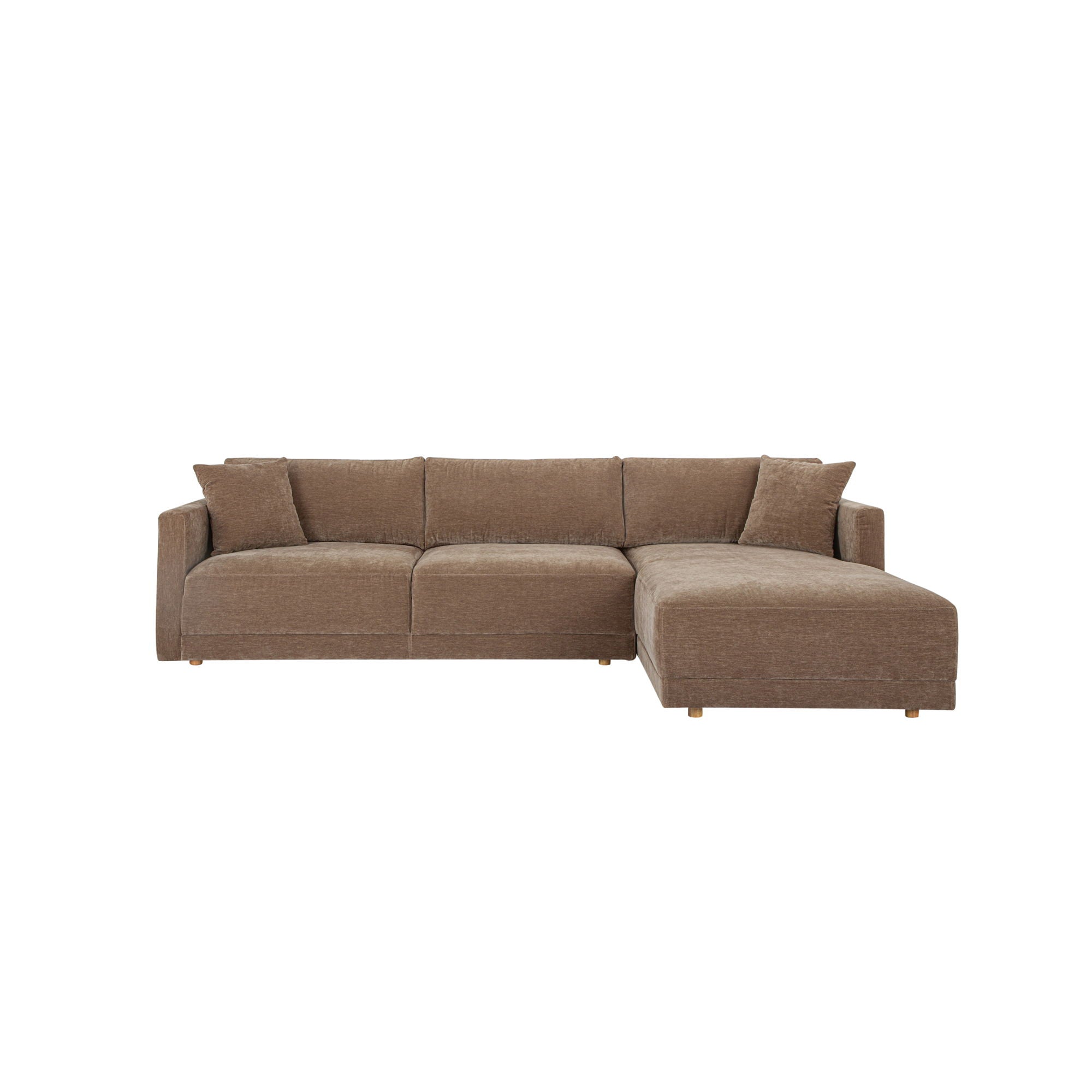 Bryn - Sectional Camel Right Stationary Sofa - Light Brown - Image 1