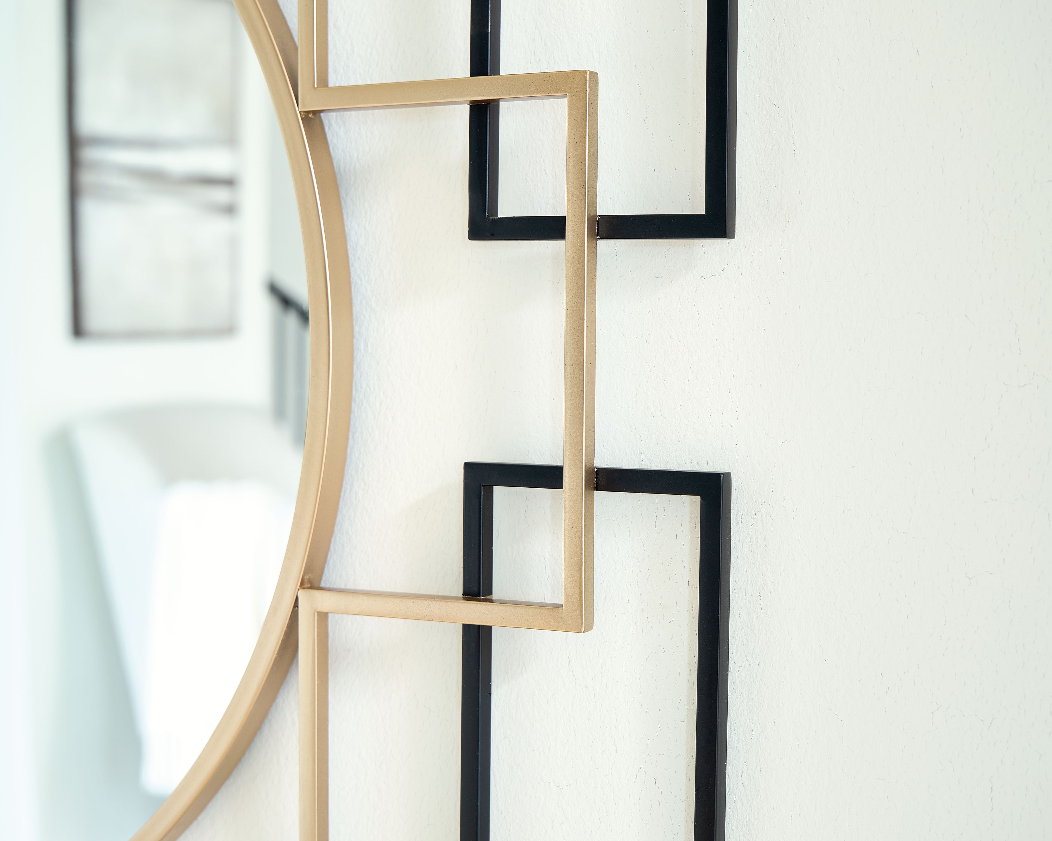 Oceanal - Accent Mirror - Black / Gold Finish - Image 2
